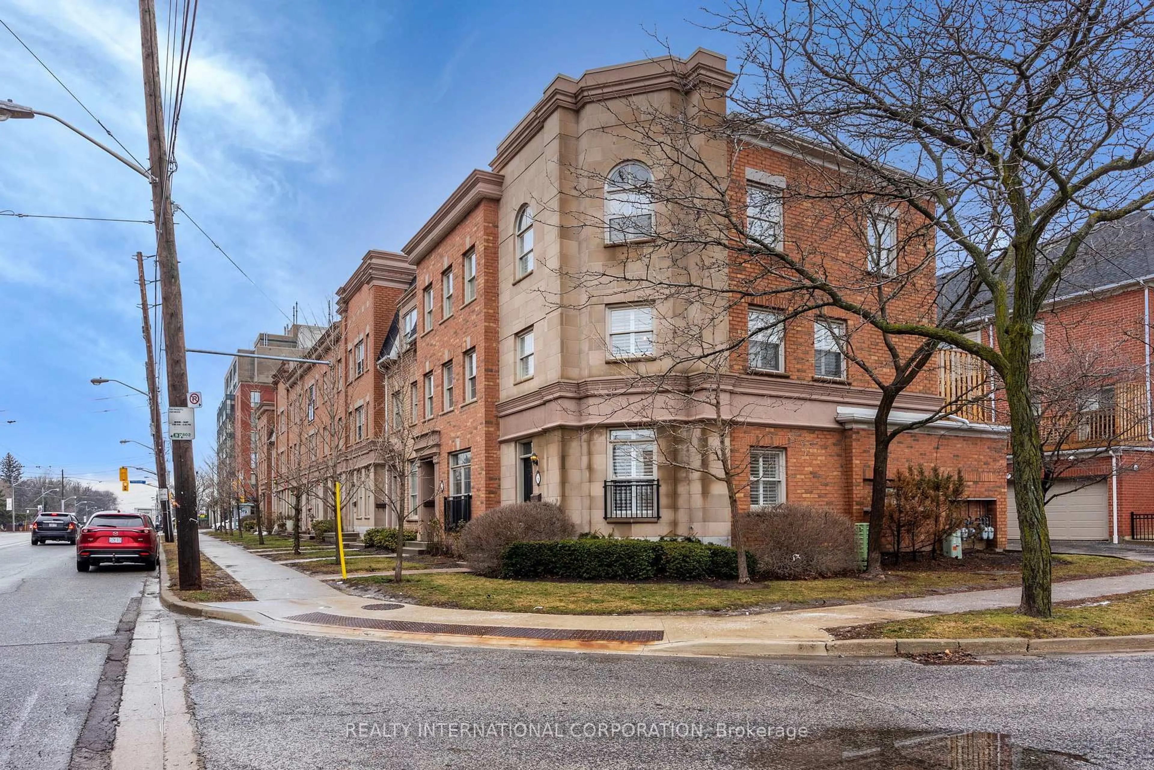 Home with brick exterior material, street for 3076 Lake Shore Blvd #Th1, Toronto Ontario M8V 4E3