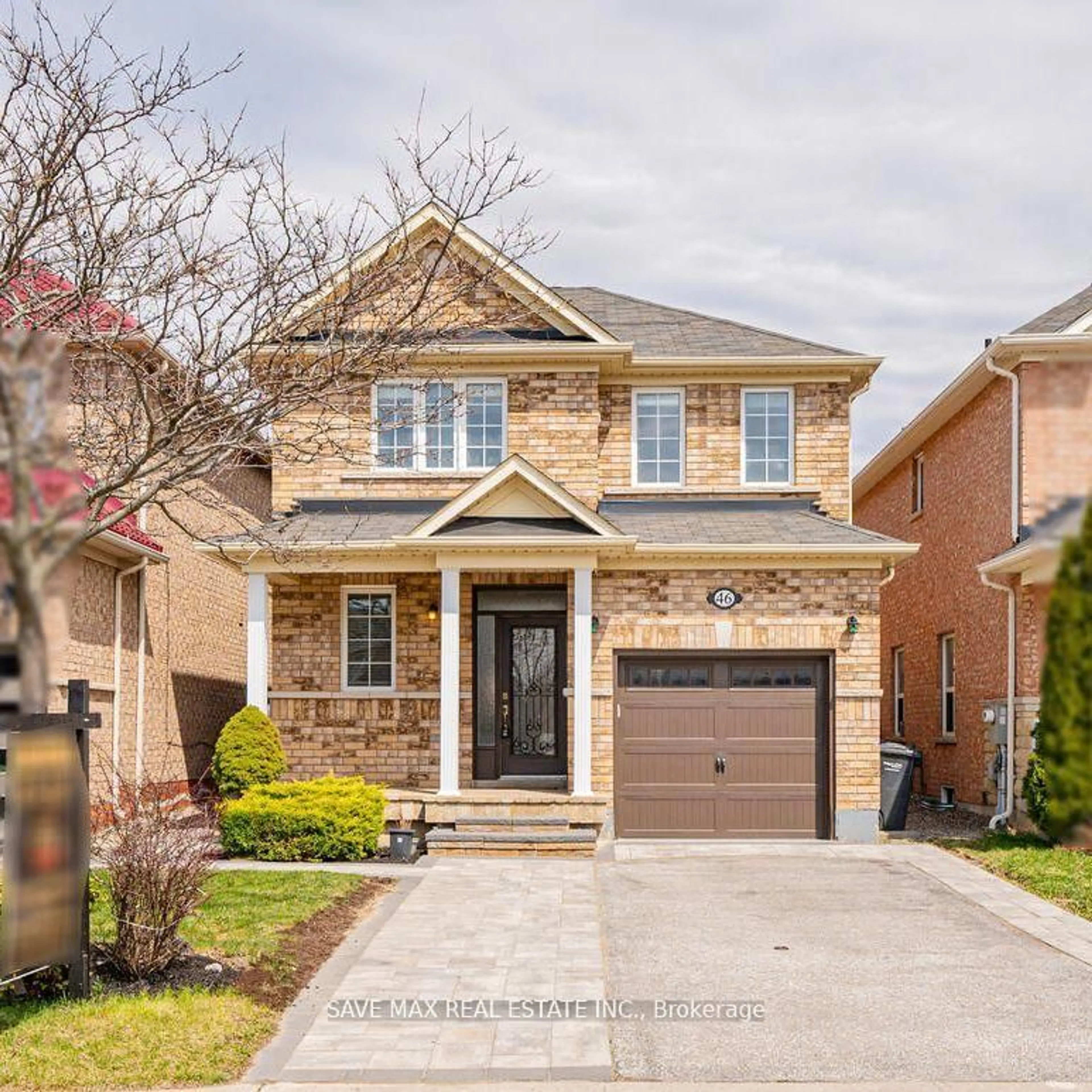 Home with brick exterior material, street for 46 Lockburn Cres, Brampton Ontario L7A 3W7