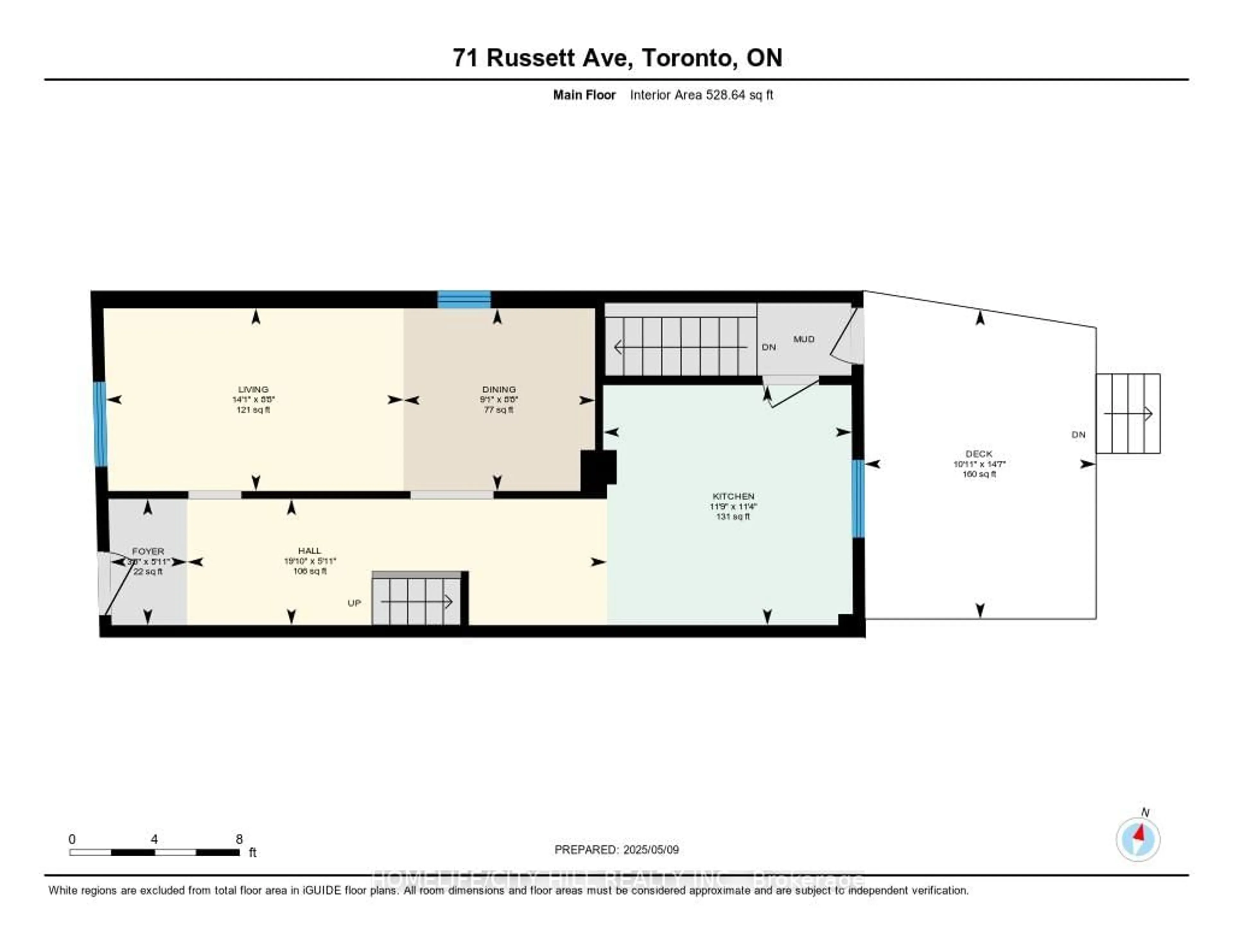 Floor plan for 71 Russett Ave, Toronto Ontario M6H 3M4