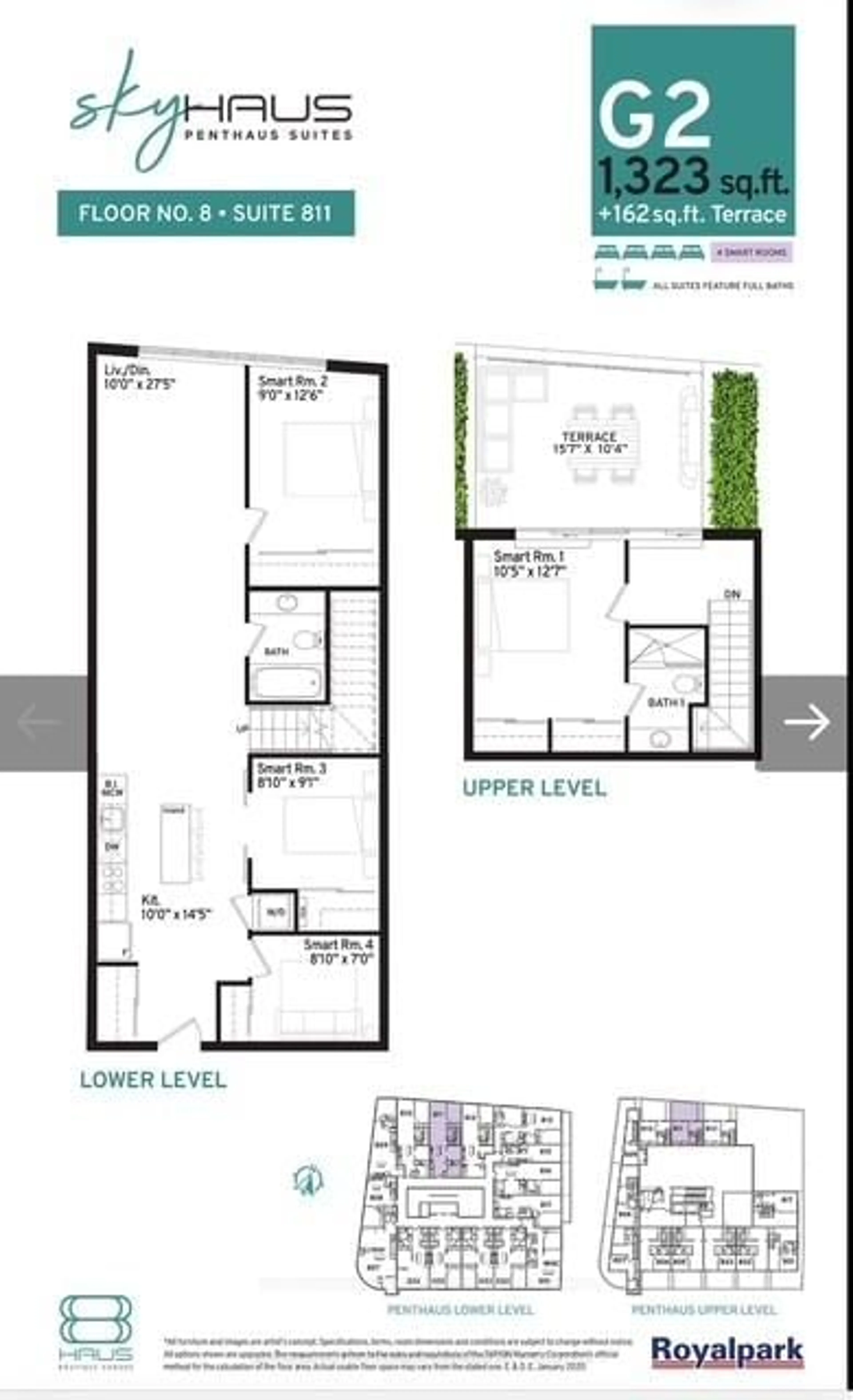 Floor plan for 2433 Dufferin St #811, Toronto Ontario M6E 0B4