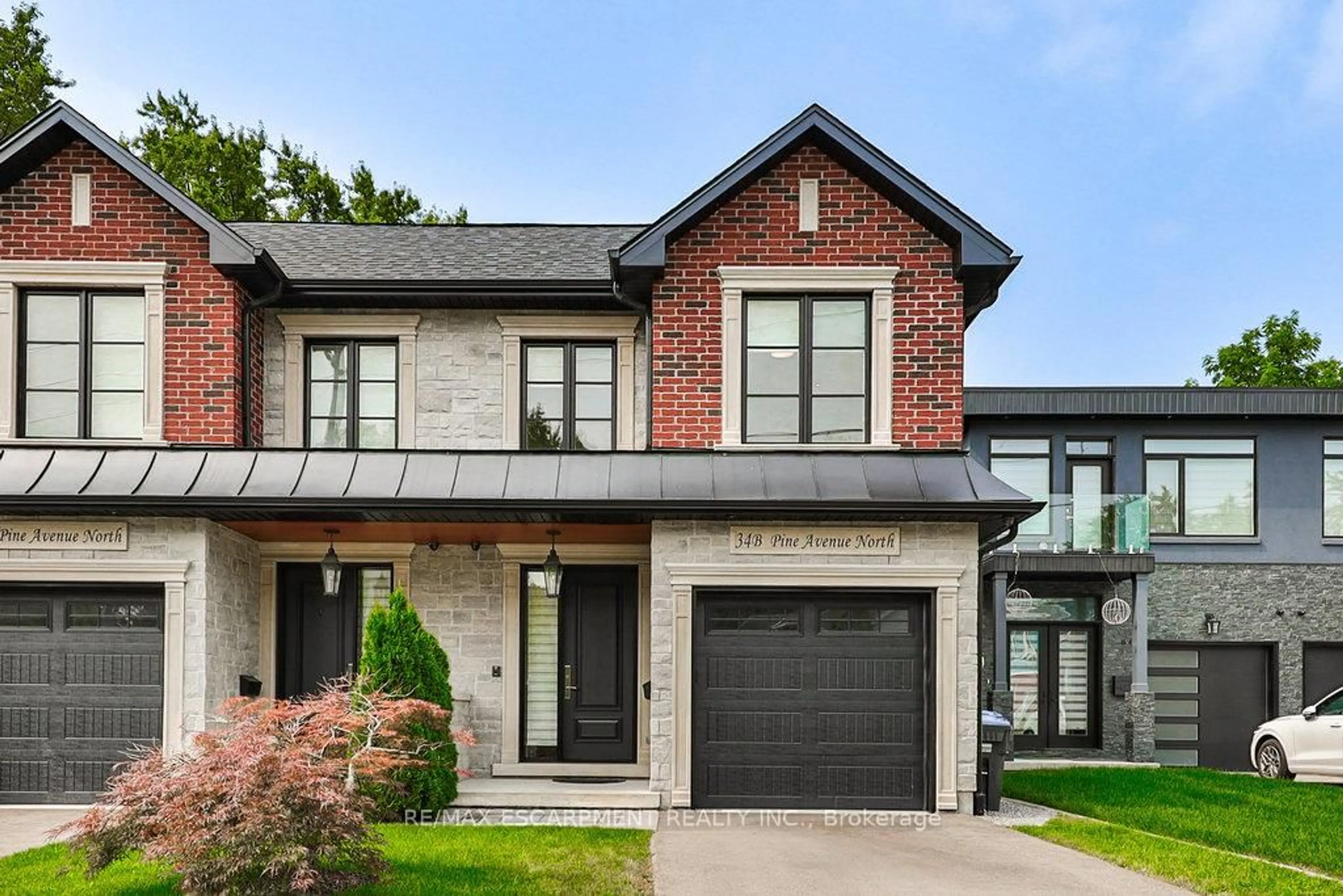 Home with brick exterior material, street for 34B Pine Ave, Mississauga Ontario L5H 2P8