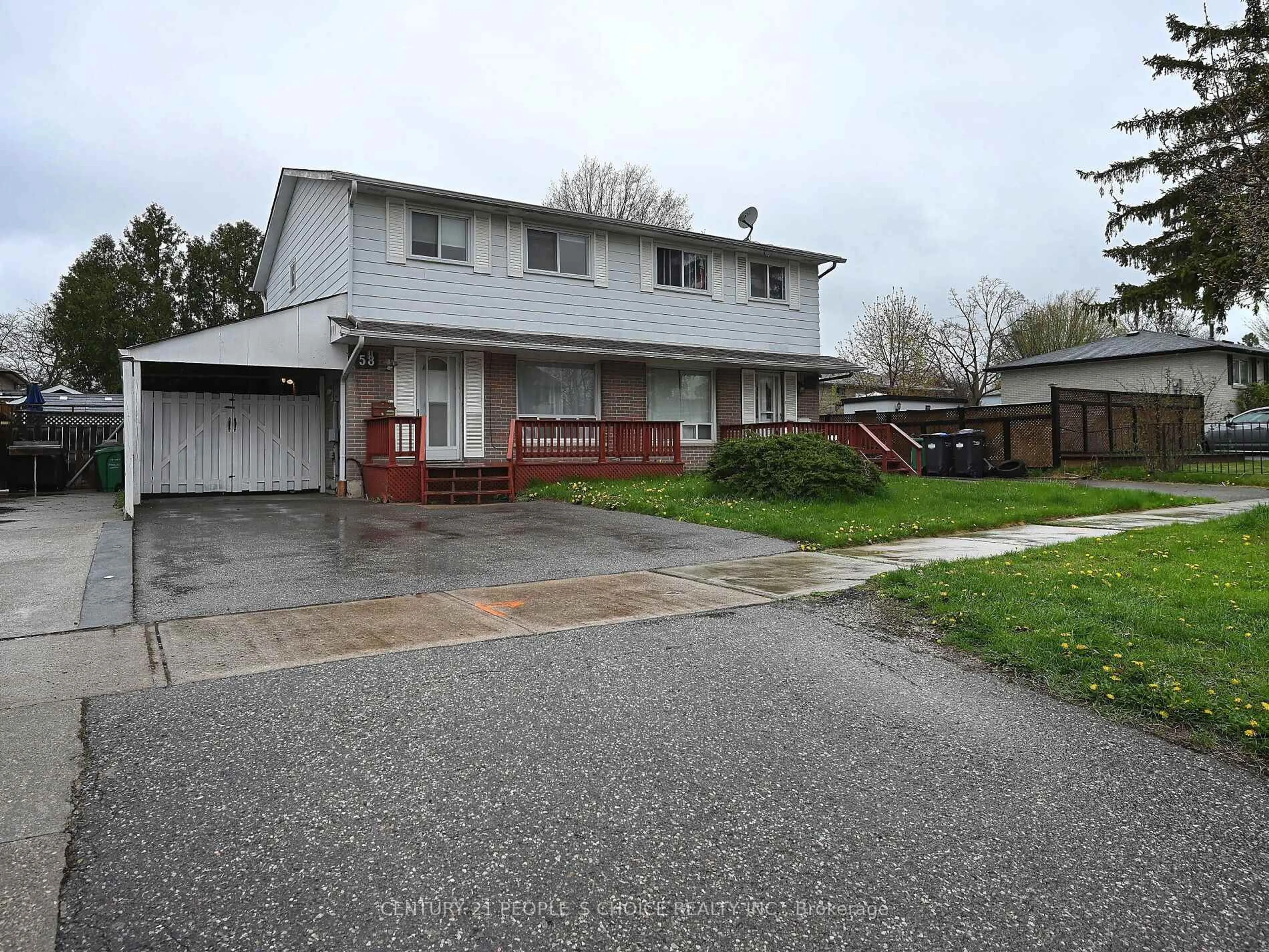 A pic from outside/outdoor area/front of a property/back of a property/a pic from drone, street for 58 Crawford Dr, Brampton Ontario L6V 2C7