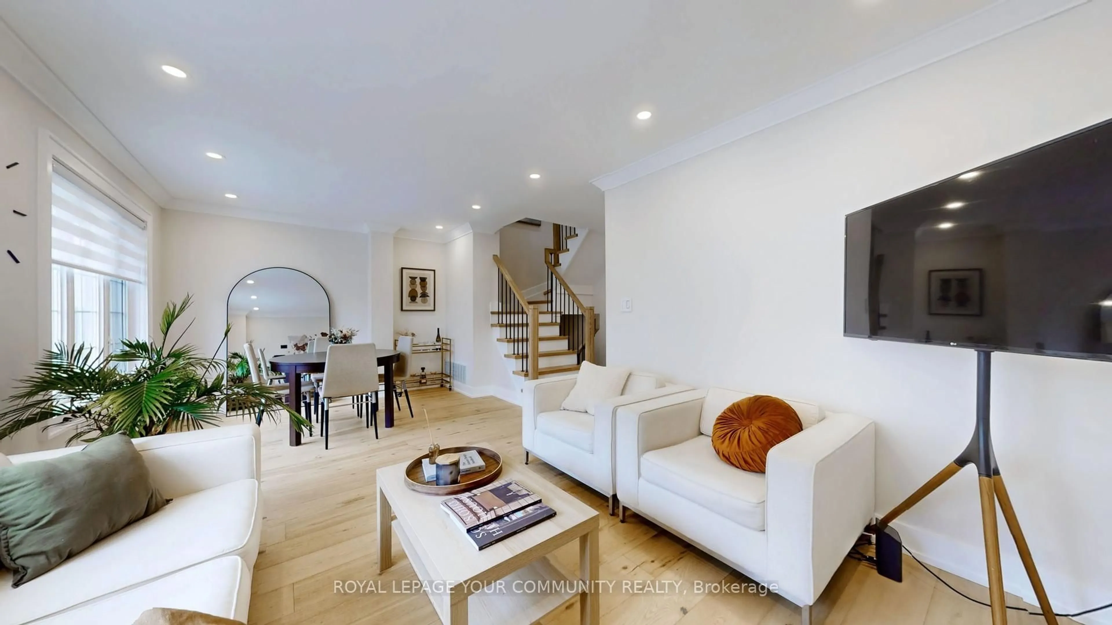 Living room with furniture, unknown for 19 West Deane Park Dr #4, Toronto Ontario M9B 2R5