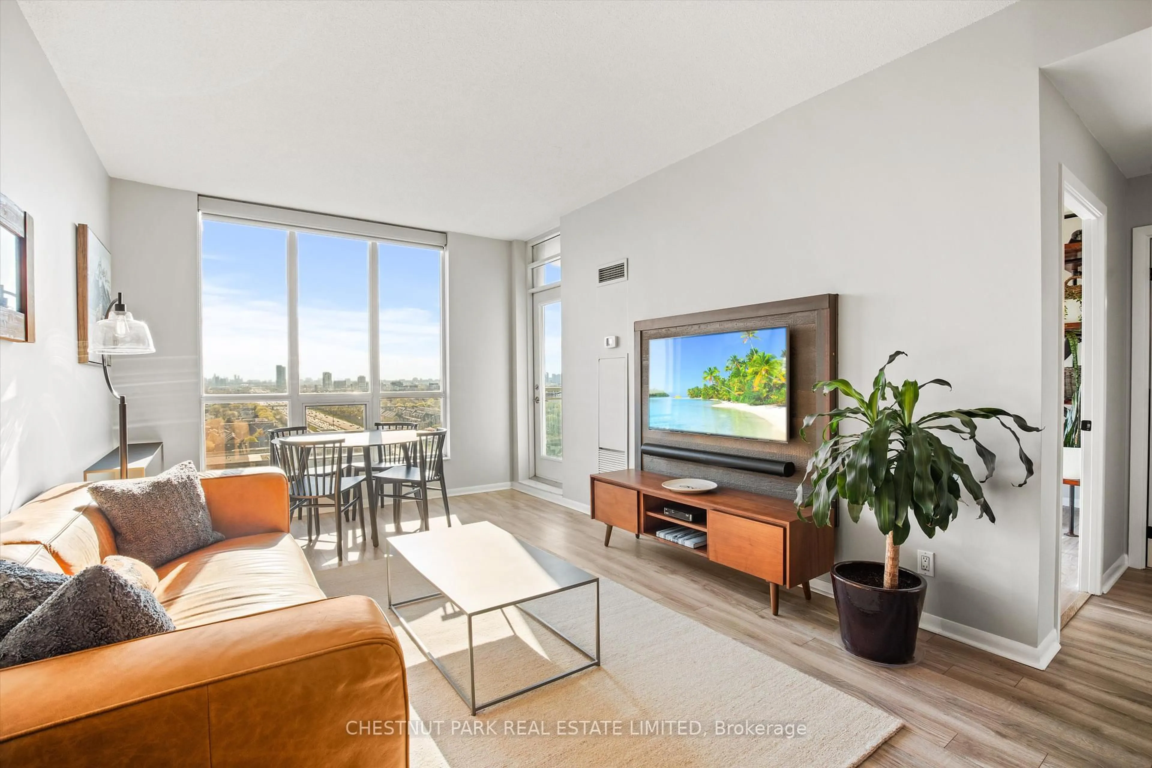 Living room with furniture, unknown for 185 Legion Rd #2216, Toronto Ontario M8Y 0A1