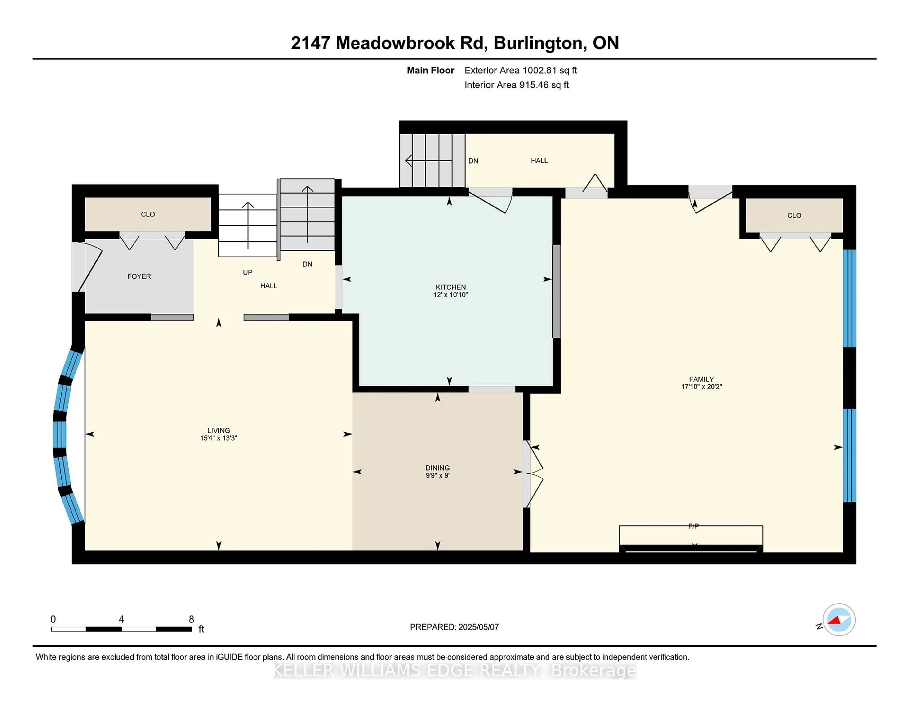 Floor plan for 2147 Meadowbrook Rd, Burlington Ontario L7P 2A6