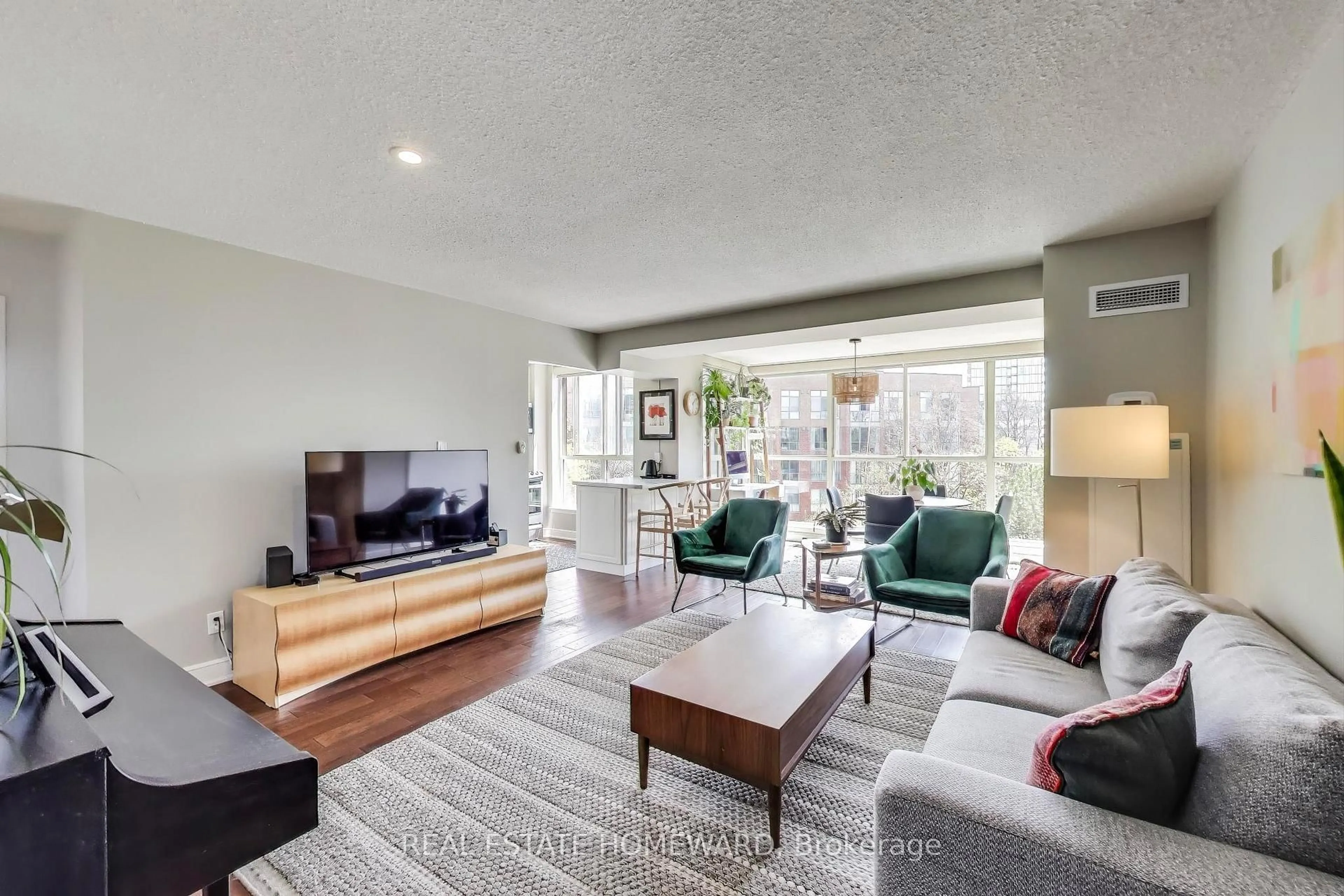 Living room with furniture, unknown for 24 Southport St #545, Toronto Ontario M6S 4Z1