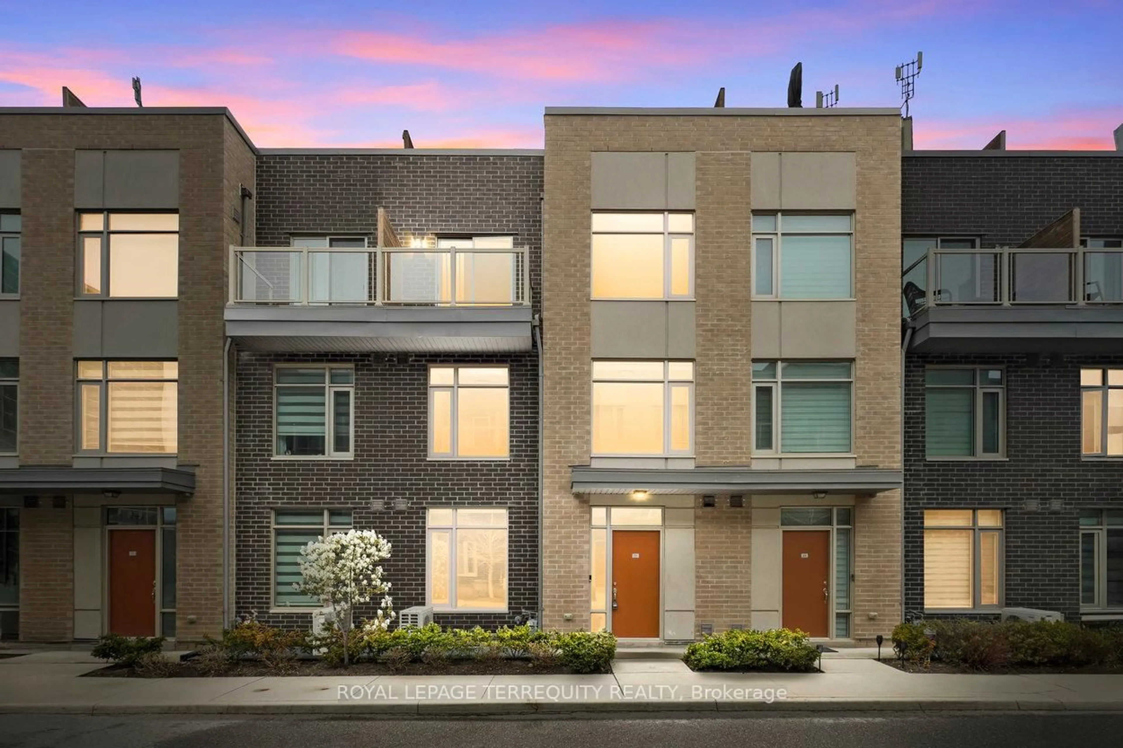 Home with brick exterior material, street for 35 Applewood Lane #53, Toronto Ontario M9C 0C1