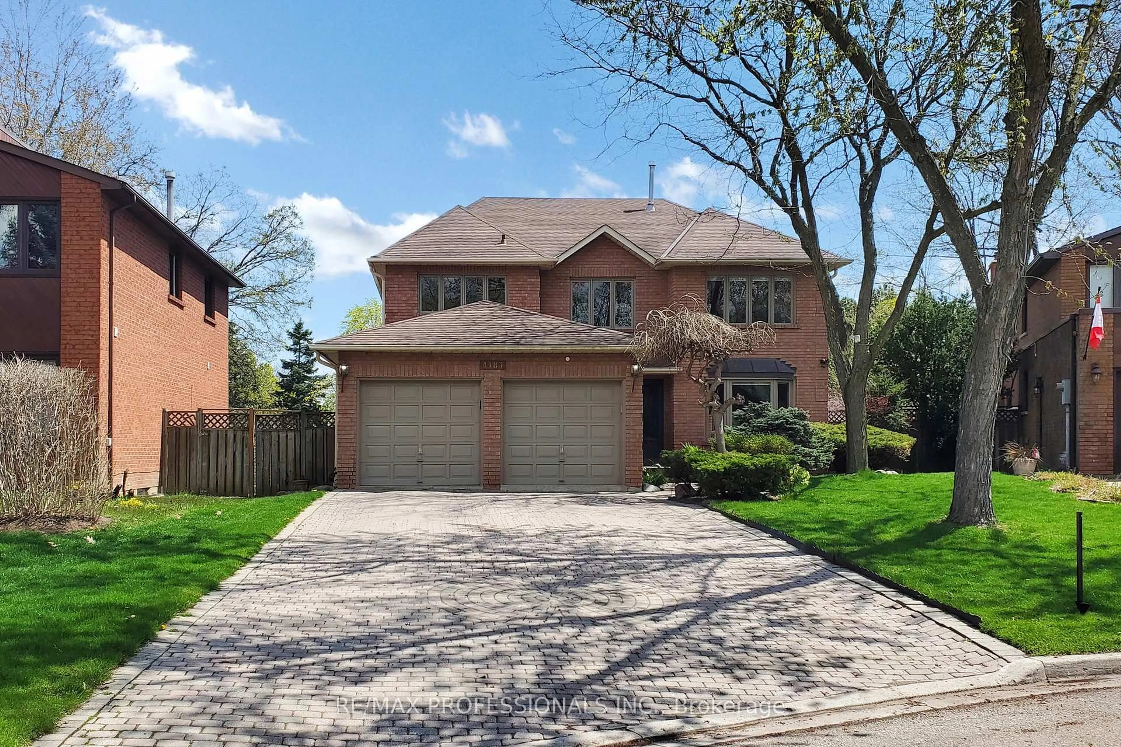 Home with brick exterior material, street for 4183 Renoak Crt, Mississauga Ontario L5C 4K3