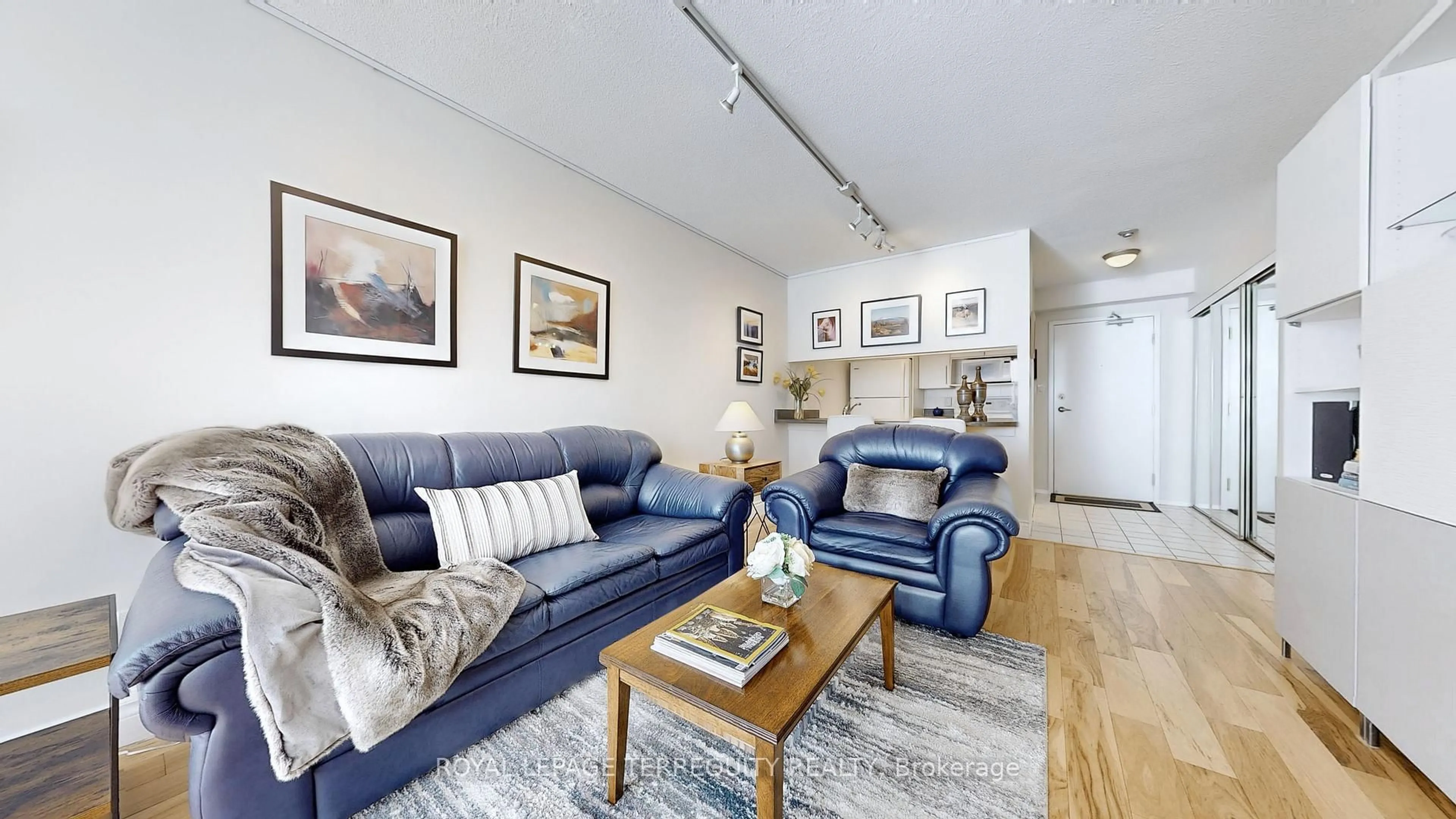 Living room with furniture, unknown for 20 Southport St #511, Toronto Ontario M6S 4Y8