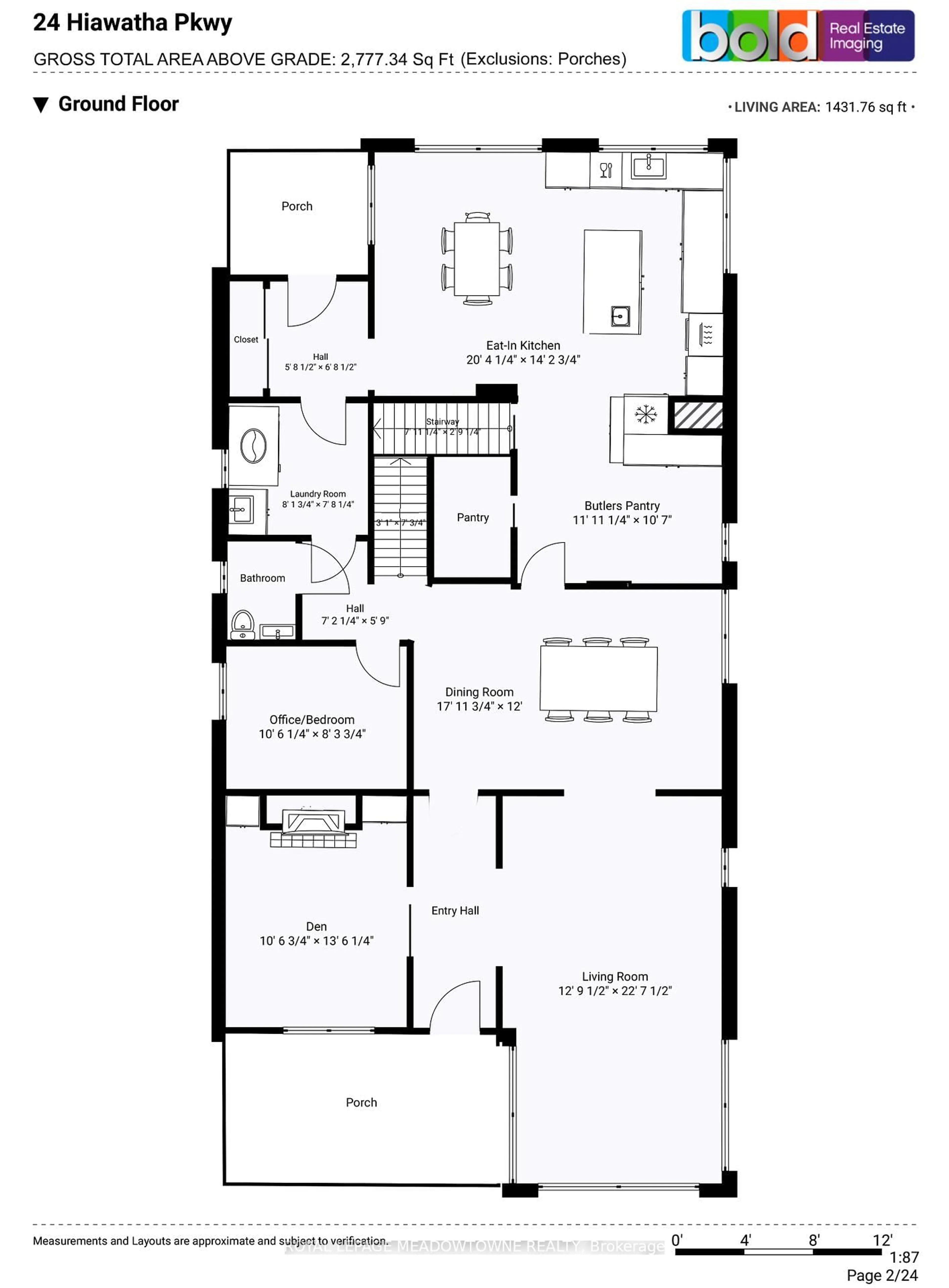 Floor plan for 24 Hiawatha Pkwy, Mississauga Ontario L5G 3S2