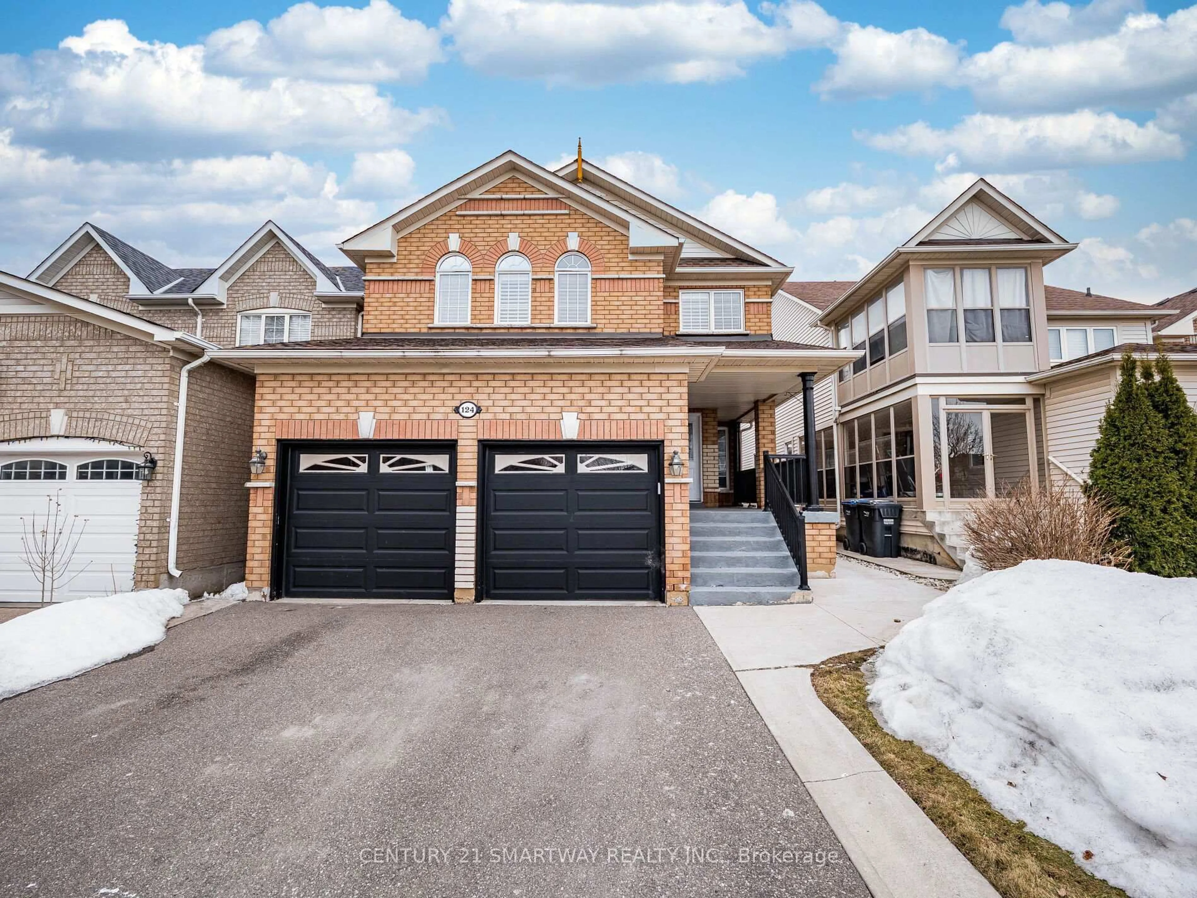 Home with brick exterior material, street for 124 Porchlight Rd, Brampton Ontario L6R 4R9