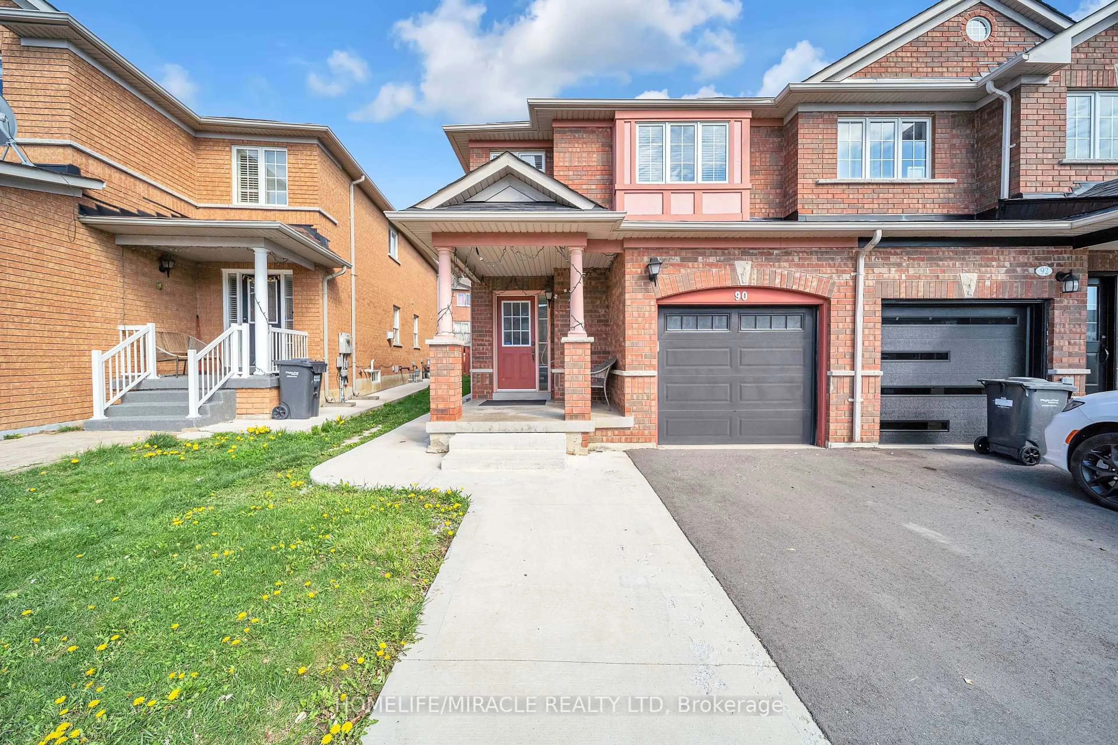 Home with brick exterior material, street for 90 Timbertop Cres, Brampton Ontario L6R 3J2