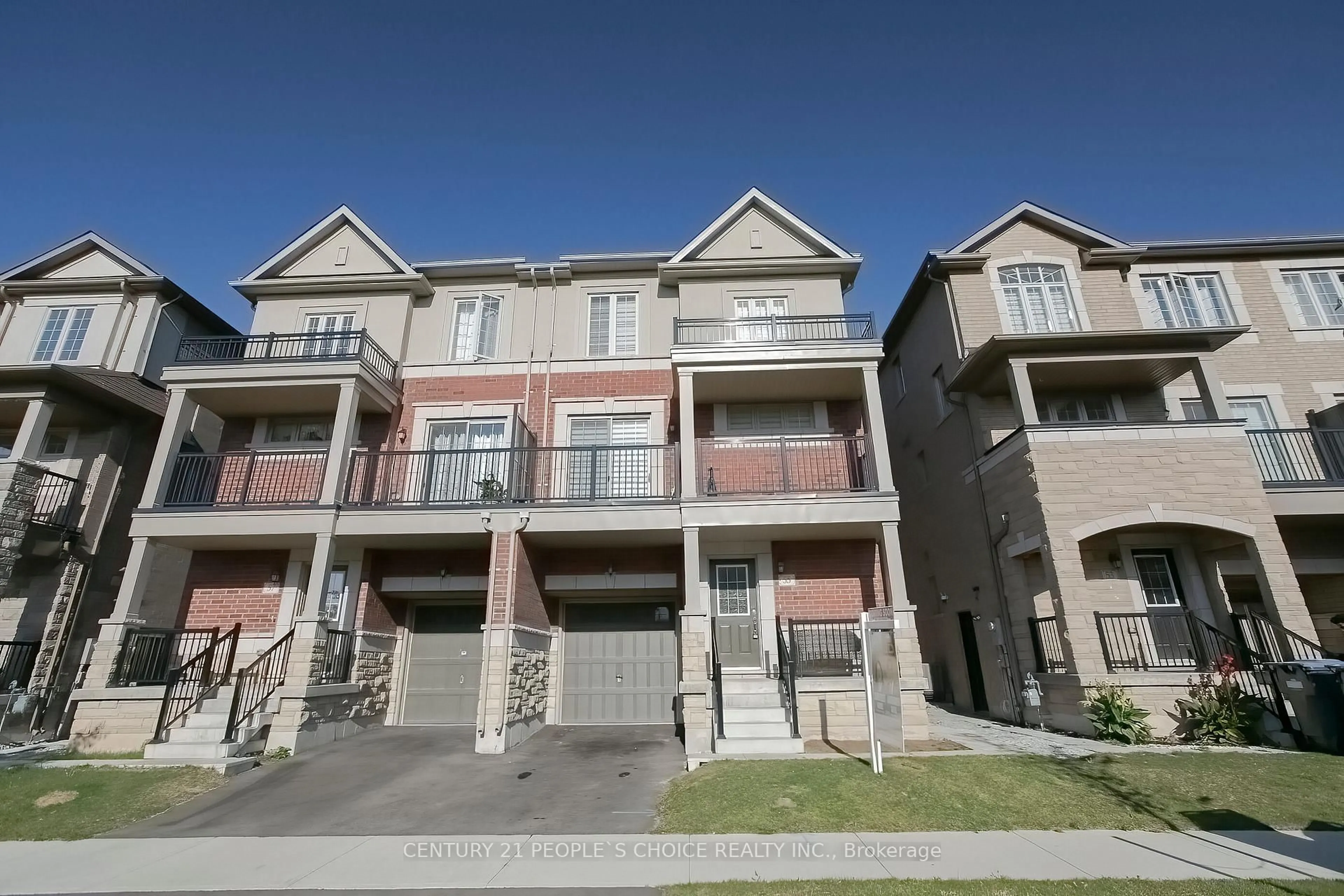 A pic from outside/outdoor area/front of a property/back of a property/a pic from drone, street for 55 Allegro Dr, Brampton Ontario L6Y 6J9