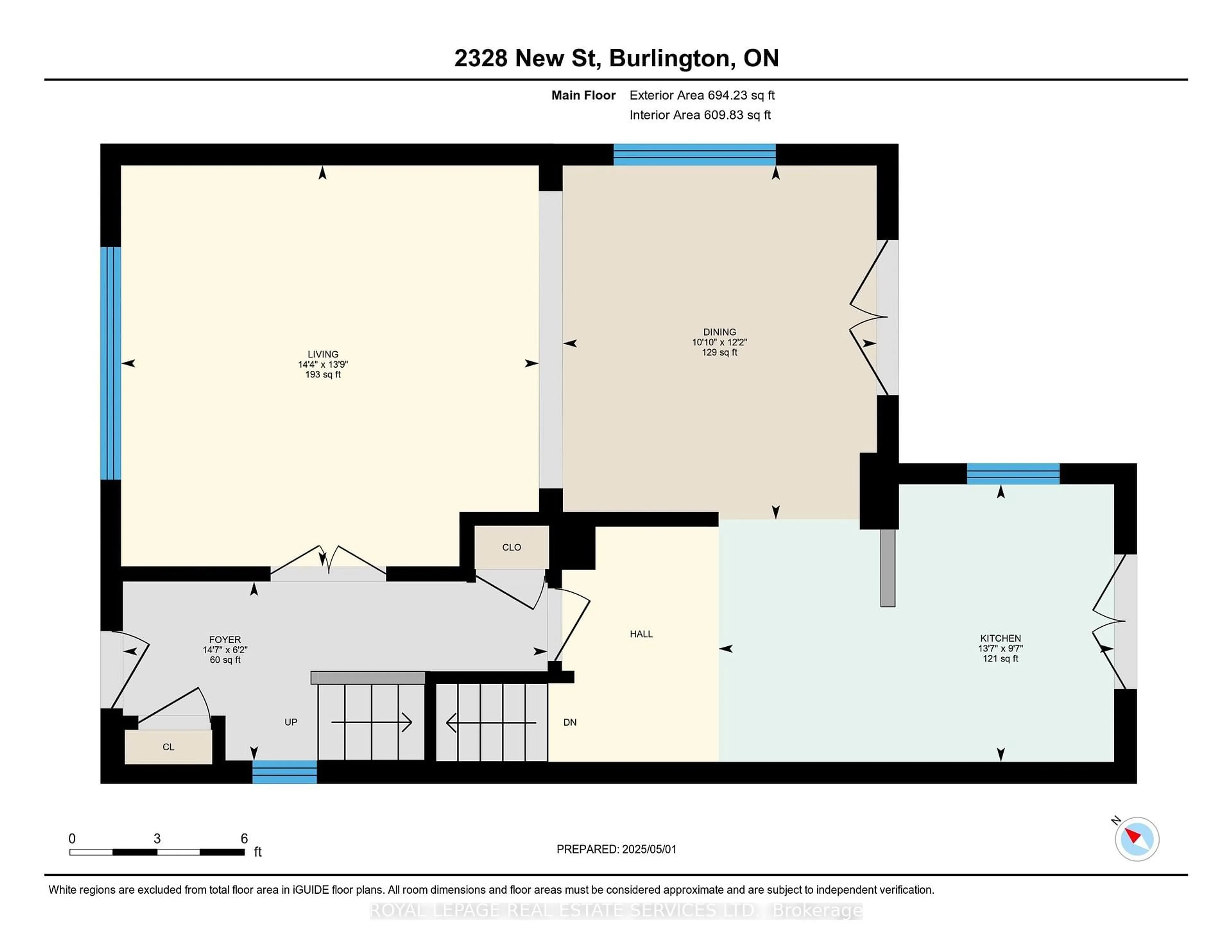 Floor plan for 2328 New St, Burlington Ontario L7R 1J5