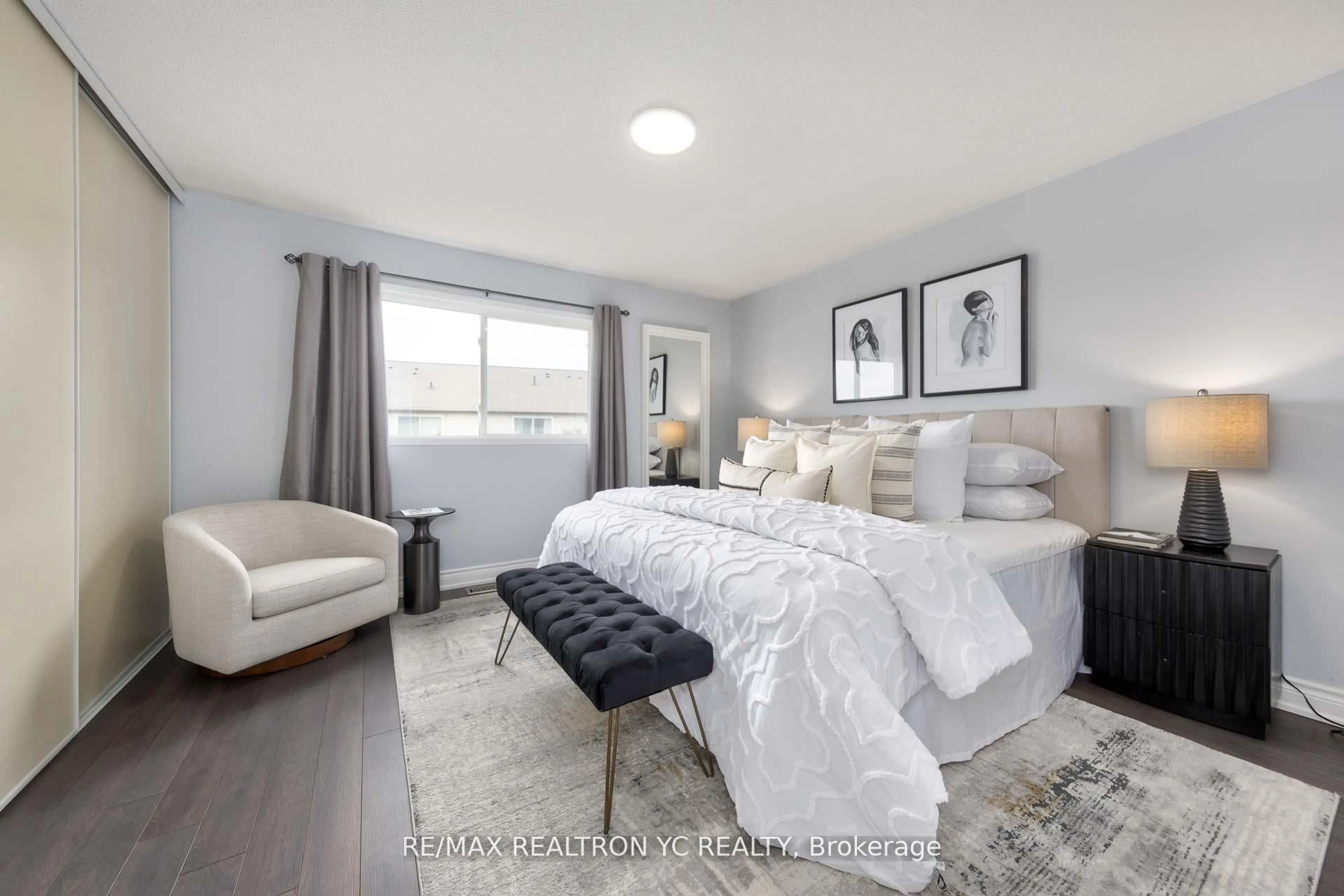 Bedroom with bed, unknown for 5055 Heatherleigh Ave #151, Mississauga Ontario L5V 2R5