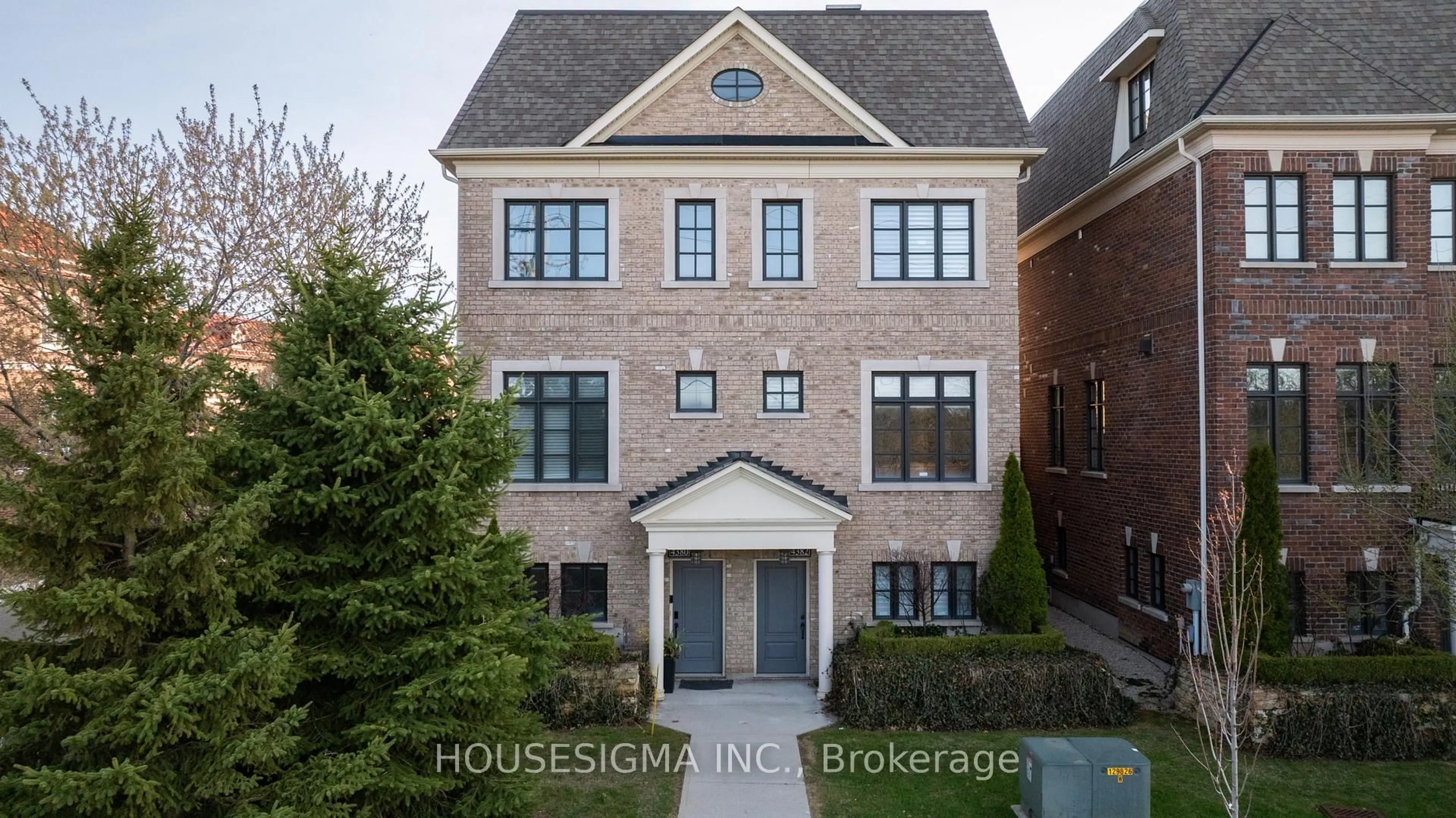 Home with brick exterior material, street for 4380 Mississauga Rd #8, Mississauga Ontario L5M 0X9