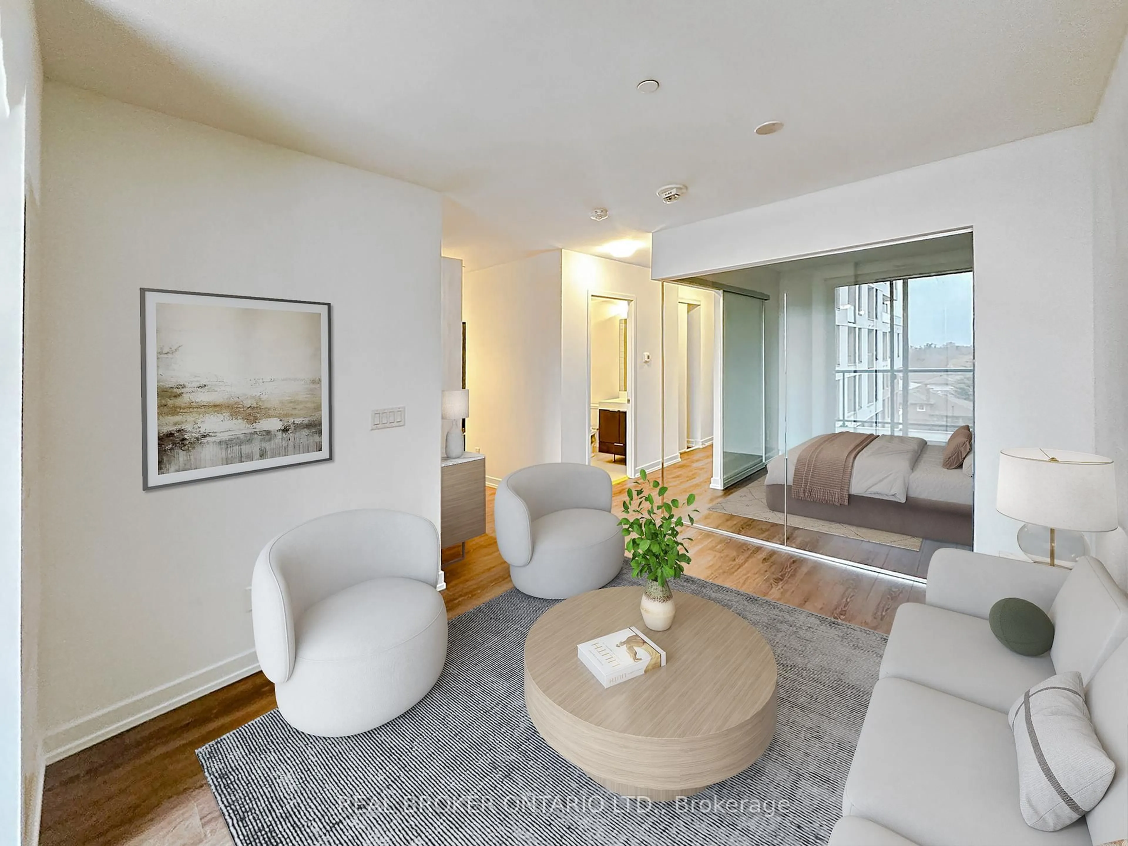 Living room with furniture, unknown for 3100 Keele St #443, Toronto Ontario M3M 2H4
