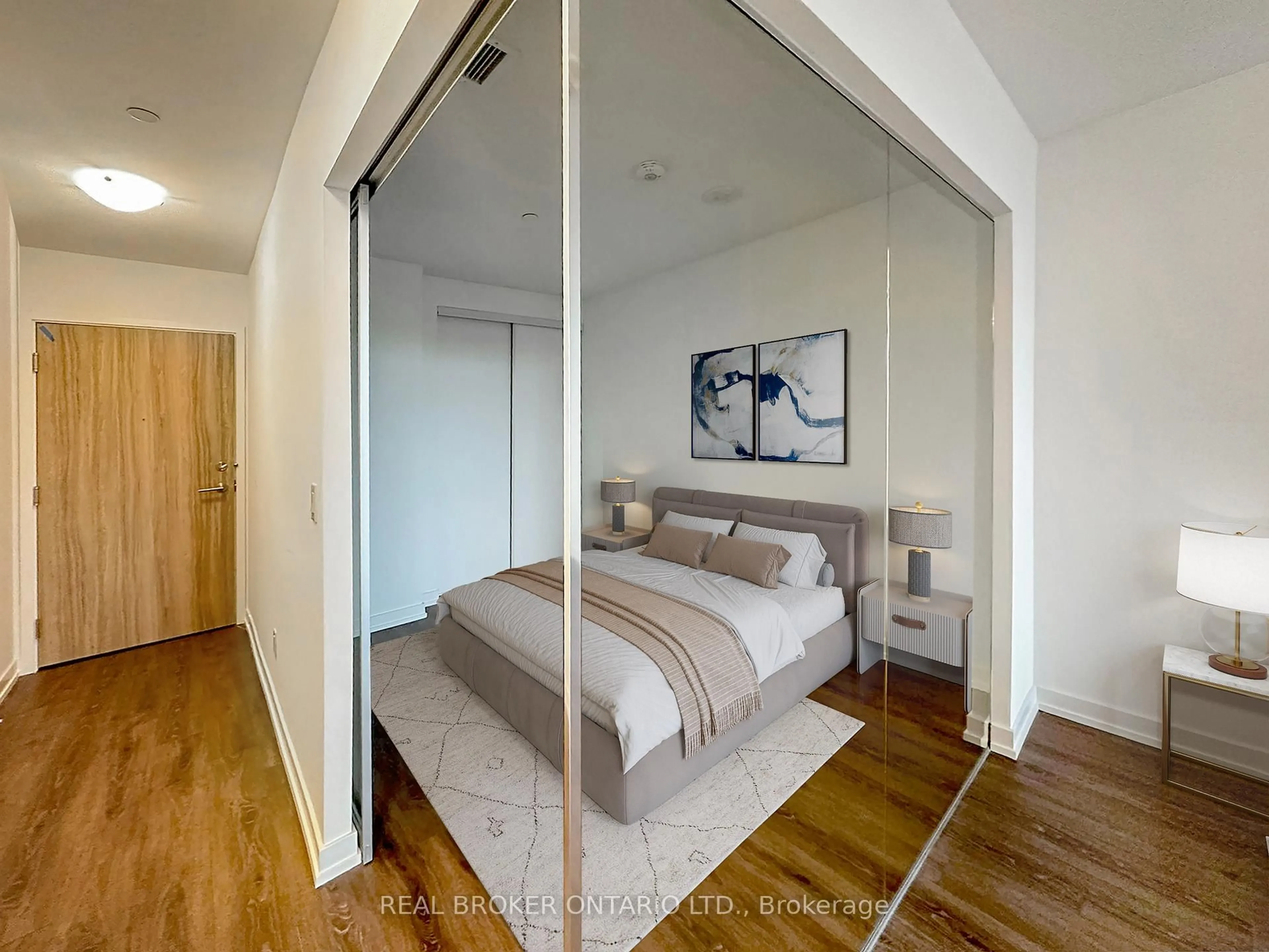Bedroom with bed, unknown for 3100 Keele St #443, Toronto Ontario M3M 2H4