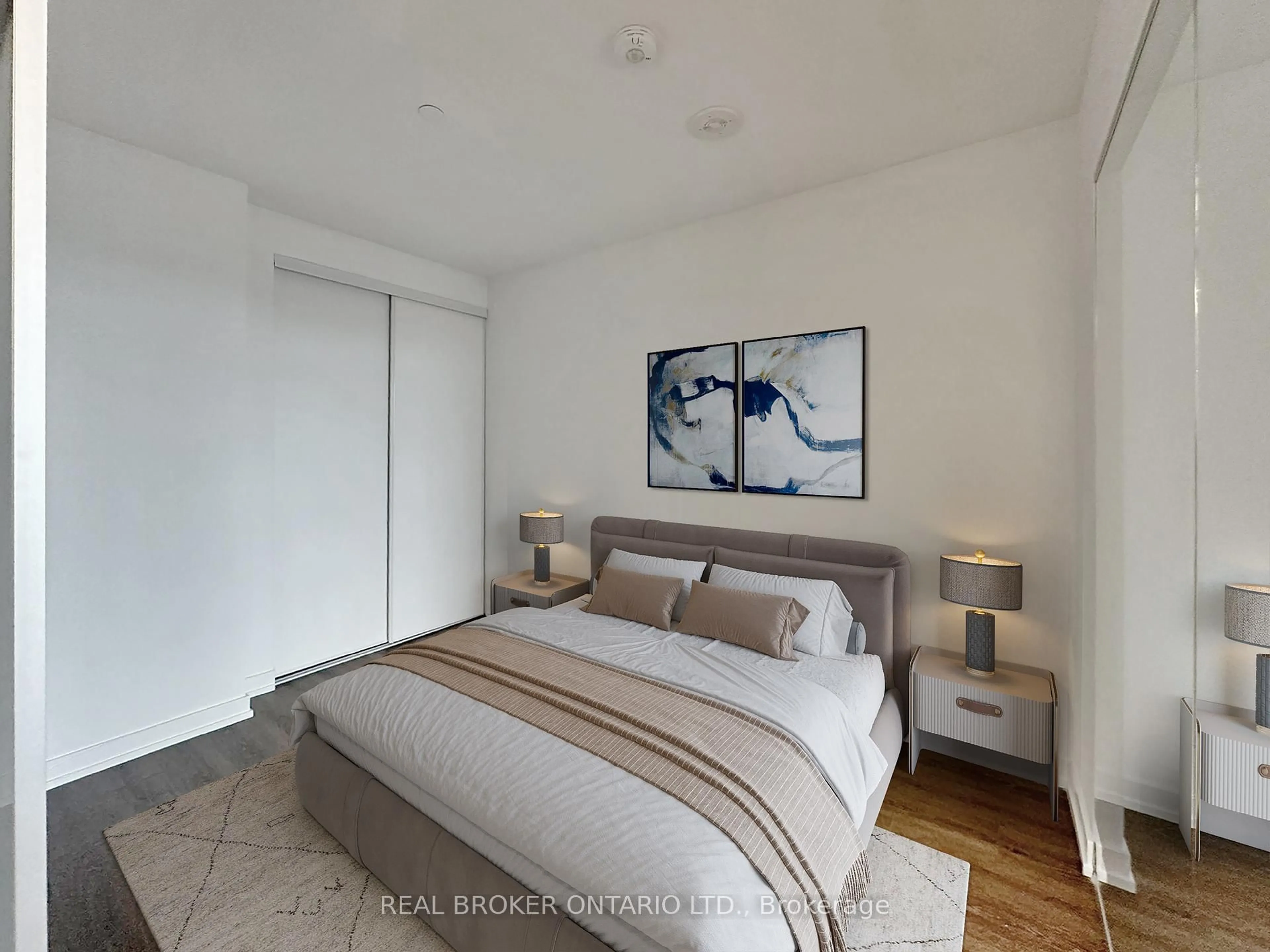 Bedroom with bed, unknown for 3100 Keele St #443, Toronto Ontario M3M 2H4