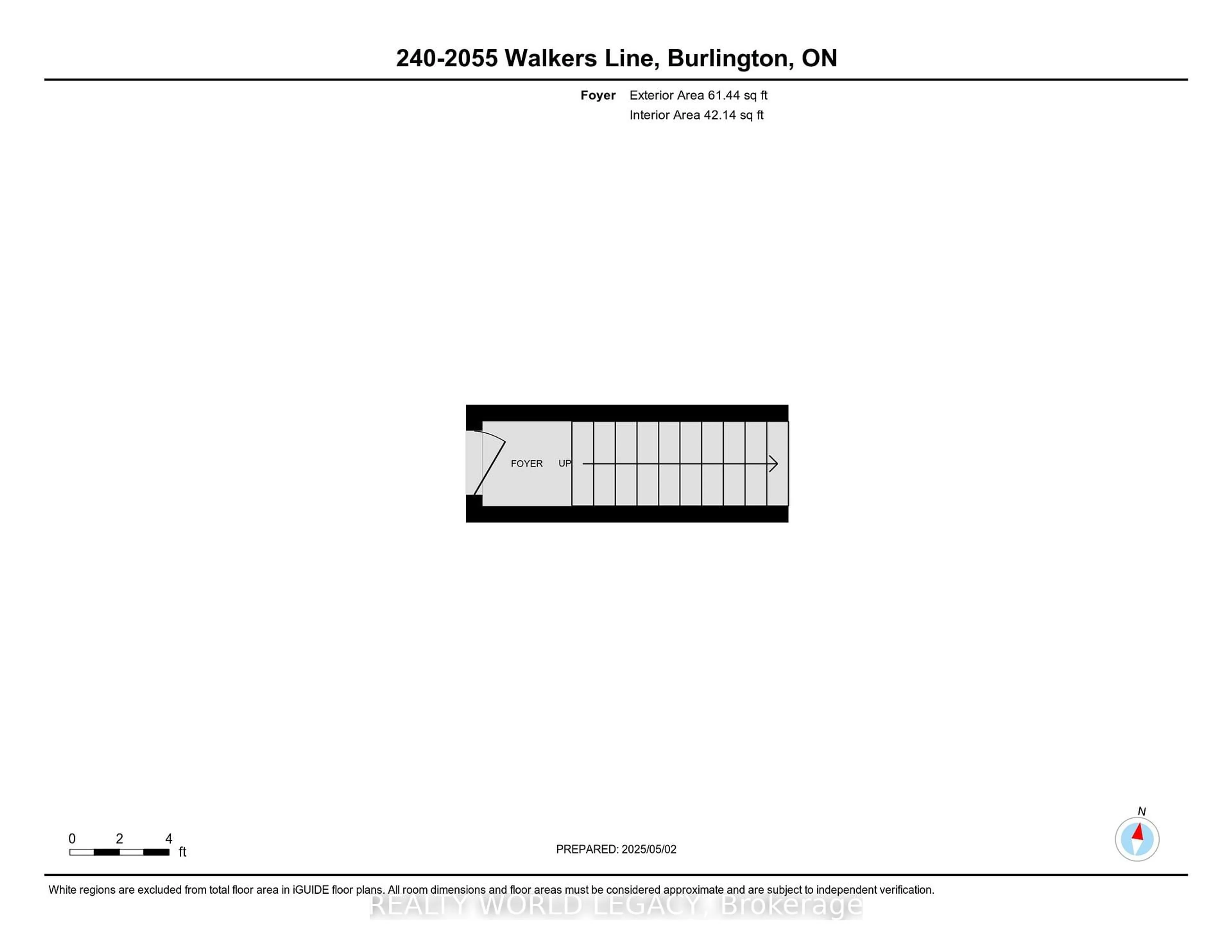 Floor plan for 2055 Walker's Line #240, Burlington Ontario L7M 4B5