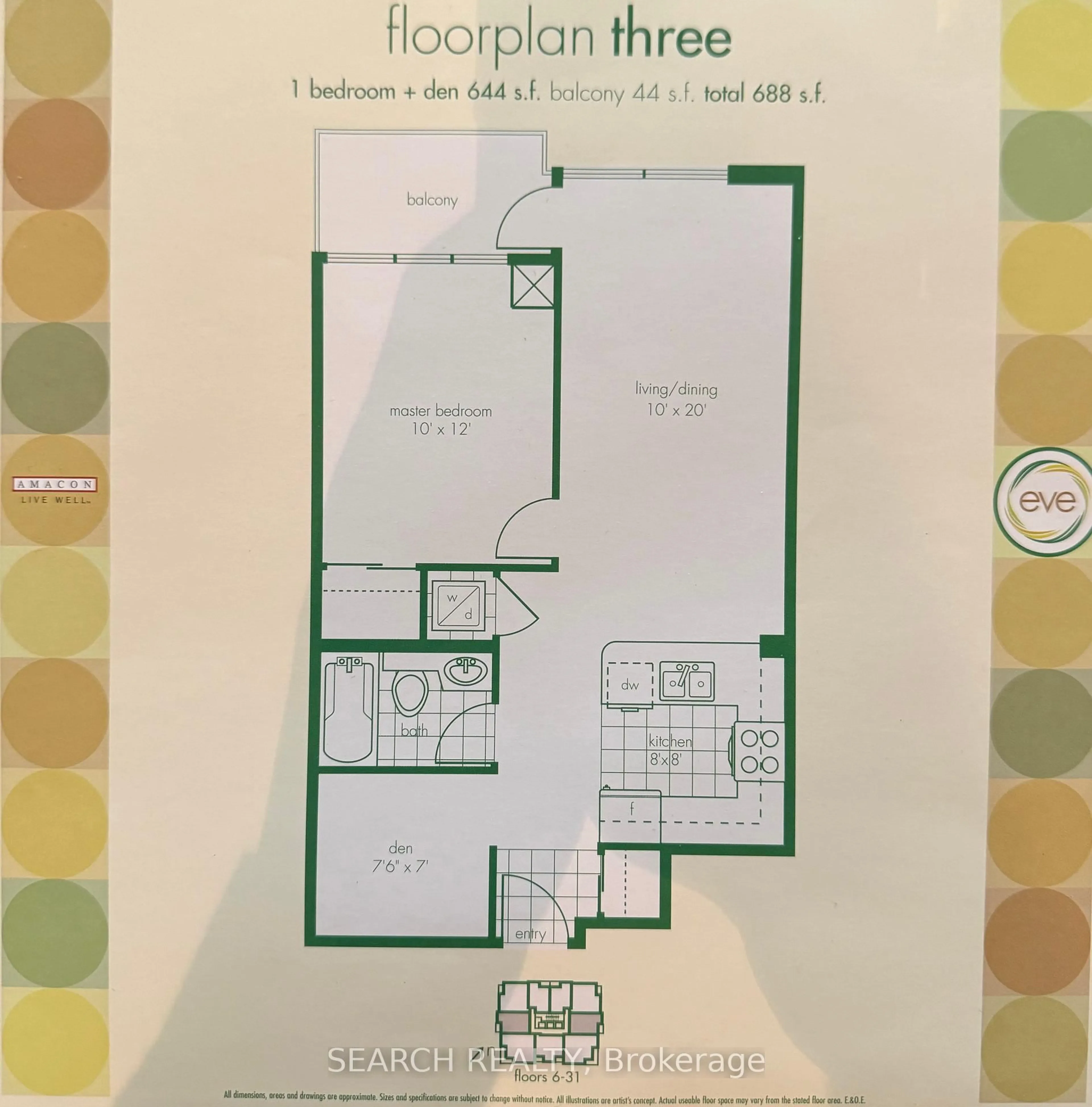Floor plan for 3515 Kariya Dr #703, Mississauga Ontario L5B 0C1