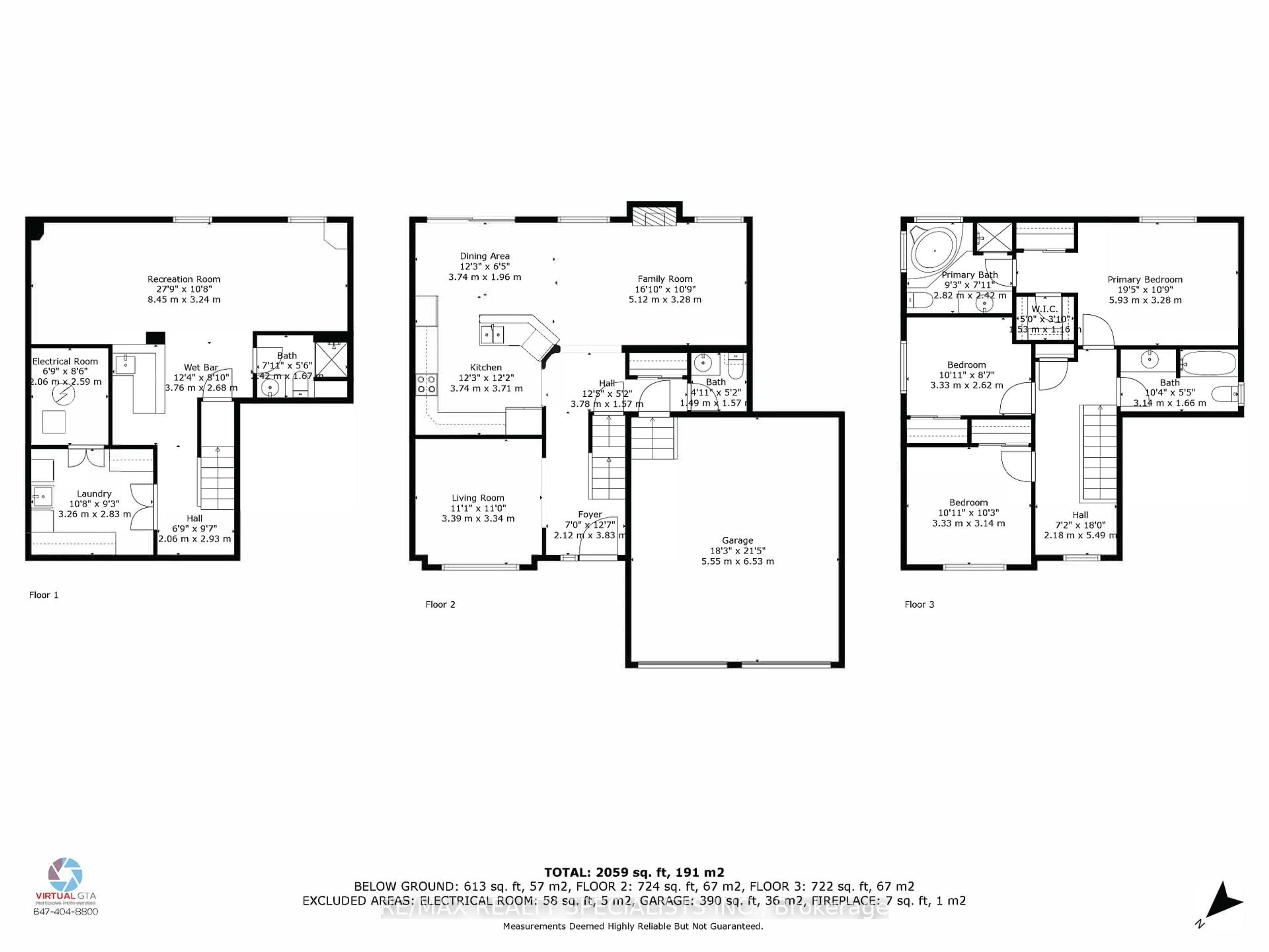 Floor plan for 4 Bonnette St, Halton Hills Ontario L7J 2Z9