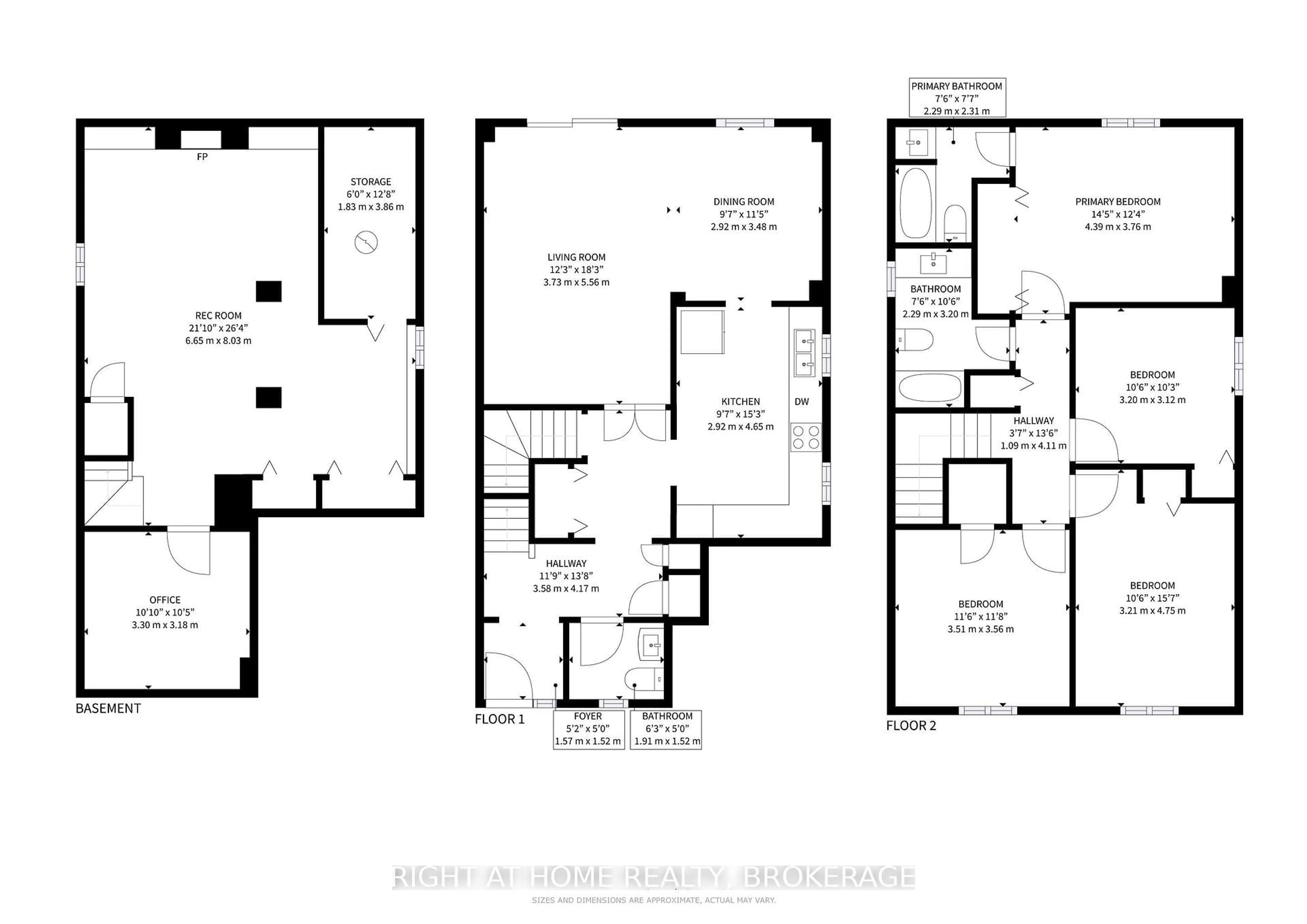 Floor plan for 496 Tipperton Cres, Oakville Ontario L6L 5C9