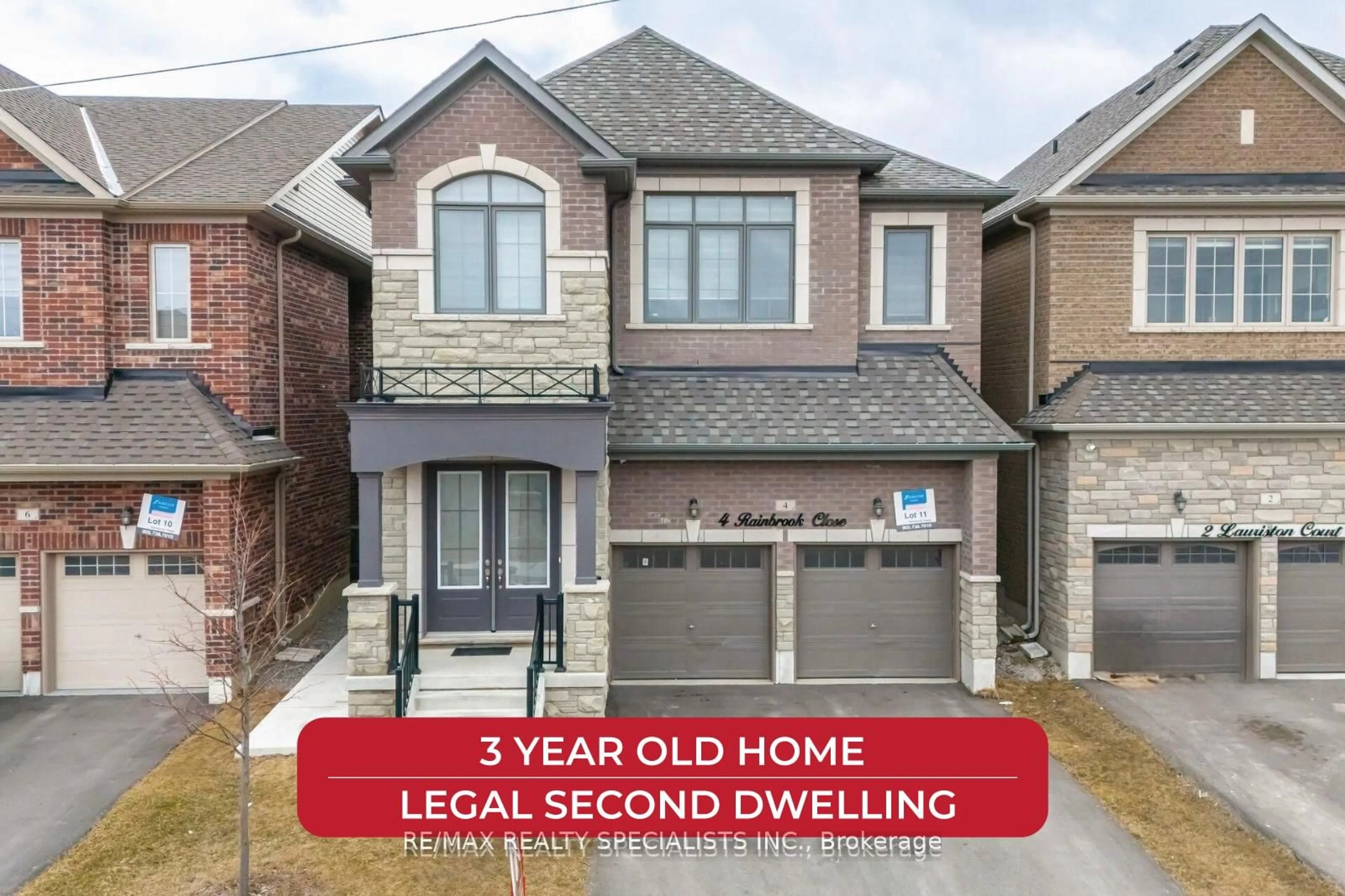 Home with brick exterior material, building for 4 Rainbrook Clse, Brampton Ontario L6R 0Z2