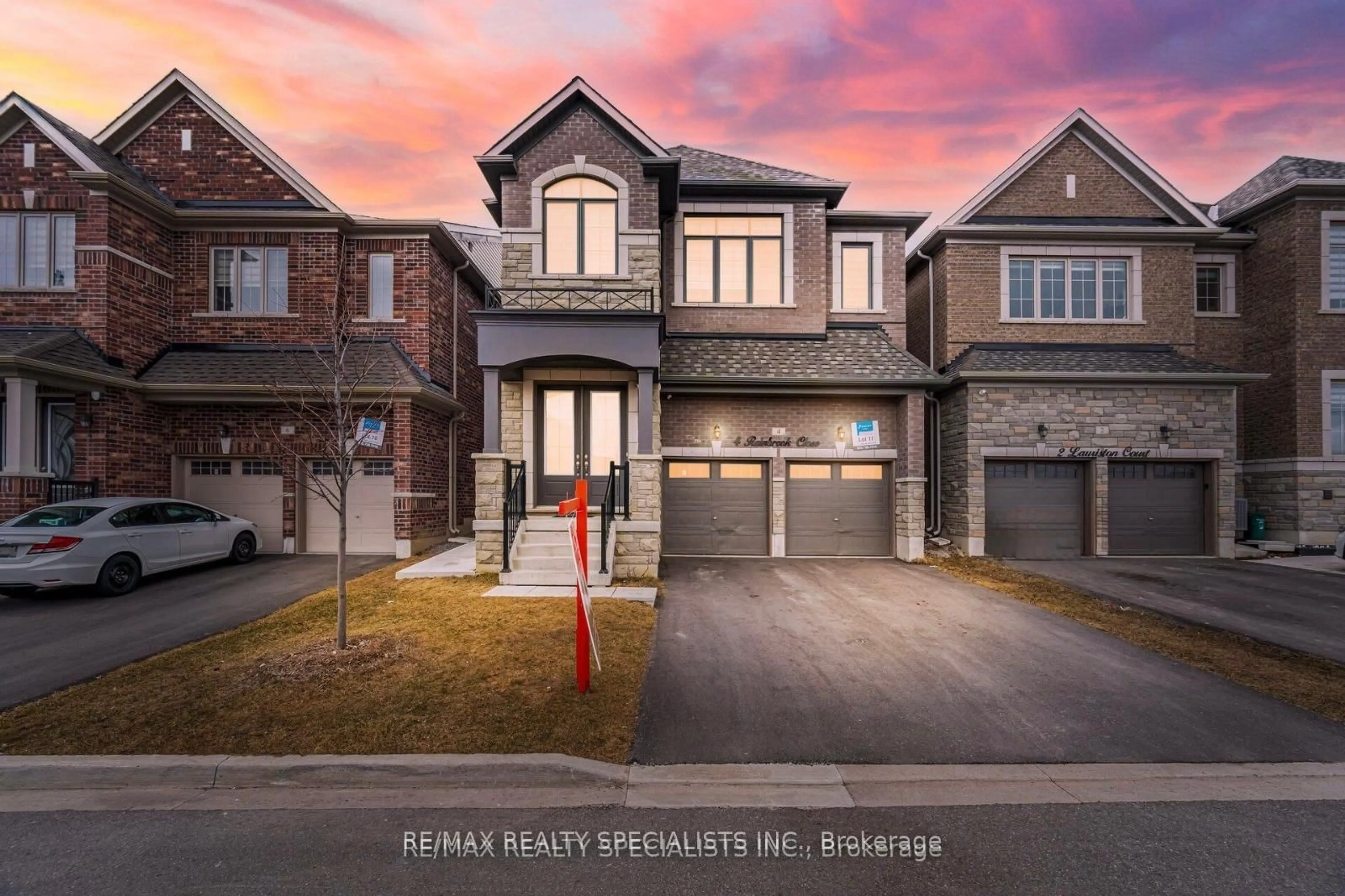 Home with brick exterior material, street for 4 Rainbrook Clse, Brampton Ontario L6R 0Z2