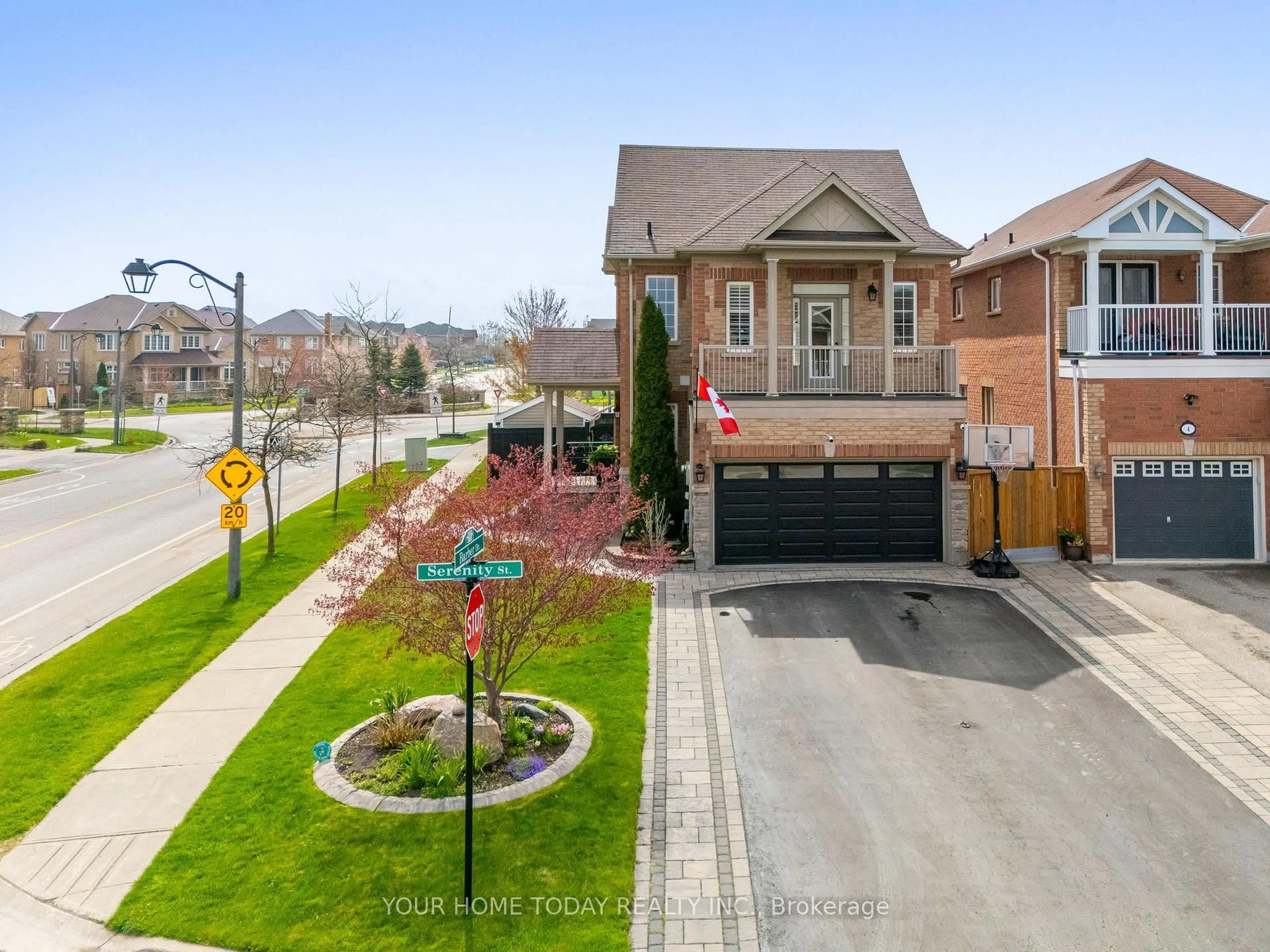A pic from outside/outdoor area/front of a property/back of a property/a pic from drone, street for 430 Barber Dr, Halton Hills Ontario L7G 0A5
