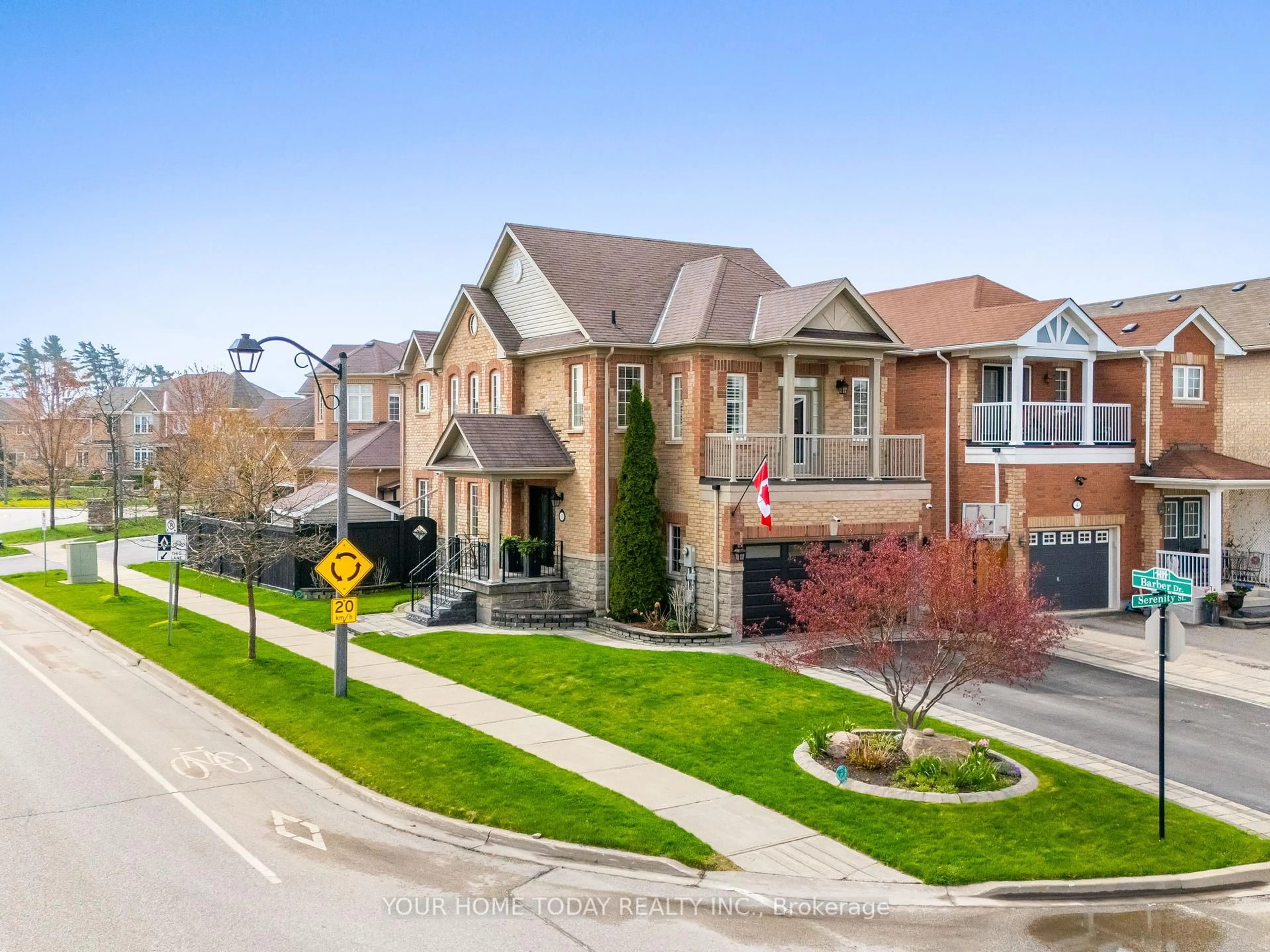 A pic from outside/outdoor area/front of a property/back of a property/a pic from drone, street for 430 Barber Dr, Halton Hills Ontario L7G 0A5
