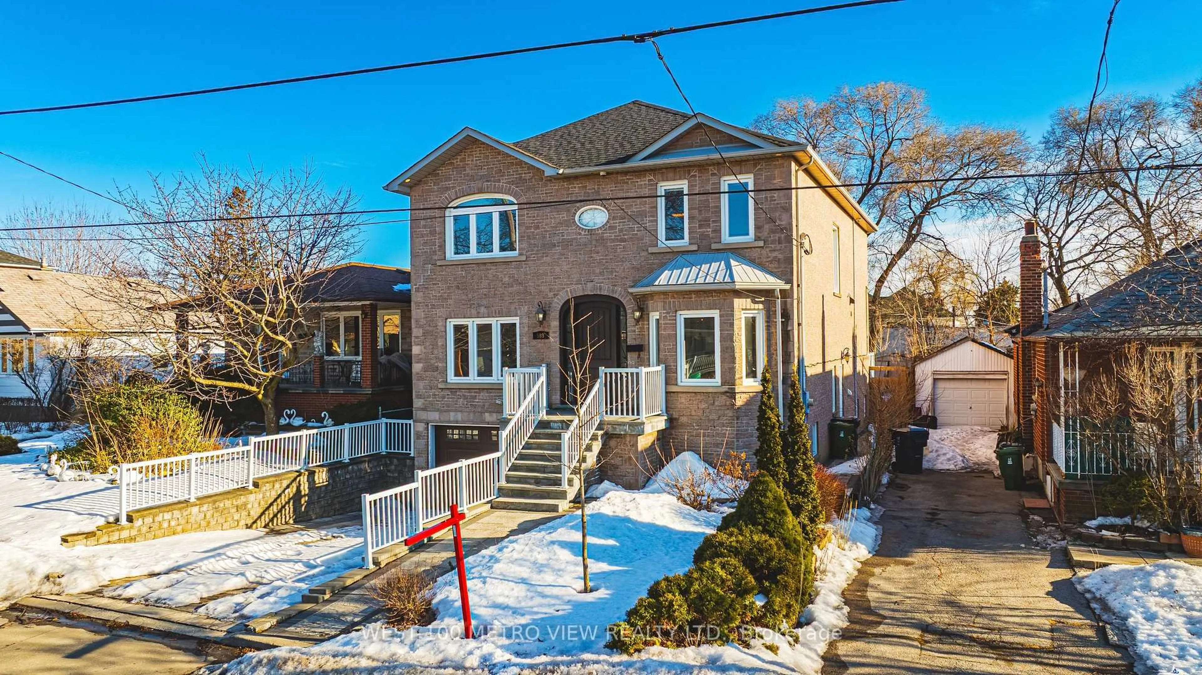 Home with brick exterior material, street for 589 Glen Park Ave, Toronto Ontario M6B 2G4