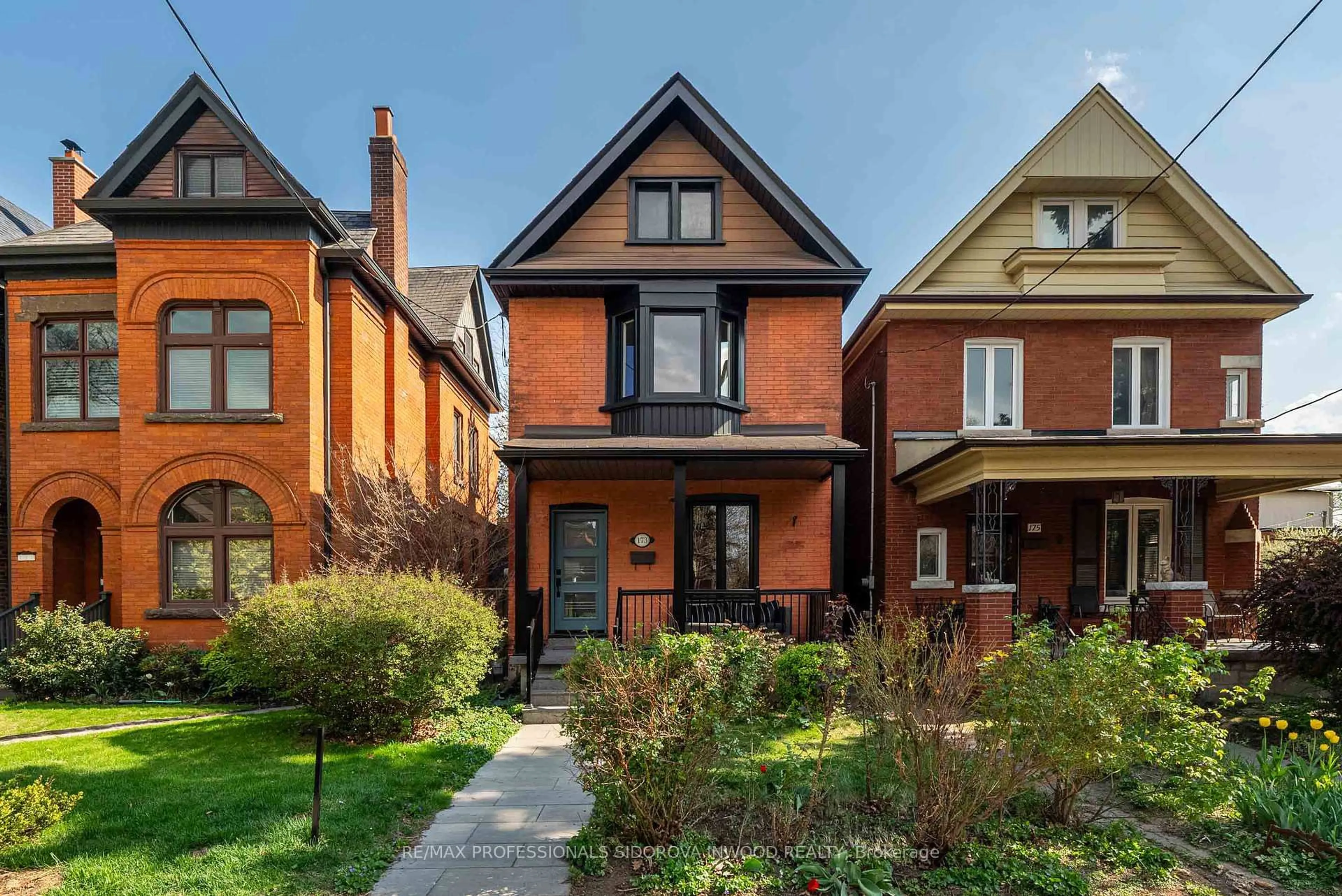 Home with brick exterior material, street for 173 St Johns Rd, Toronto Ontario M6P 1V2