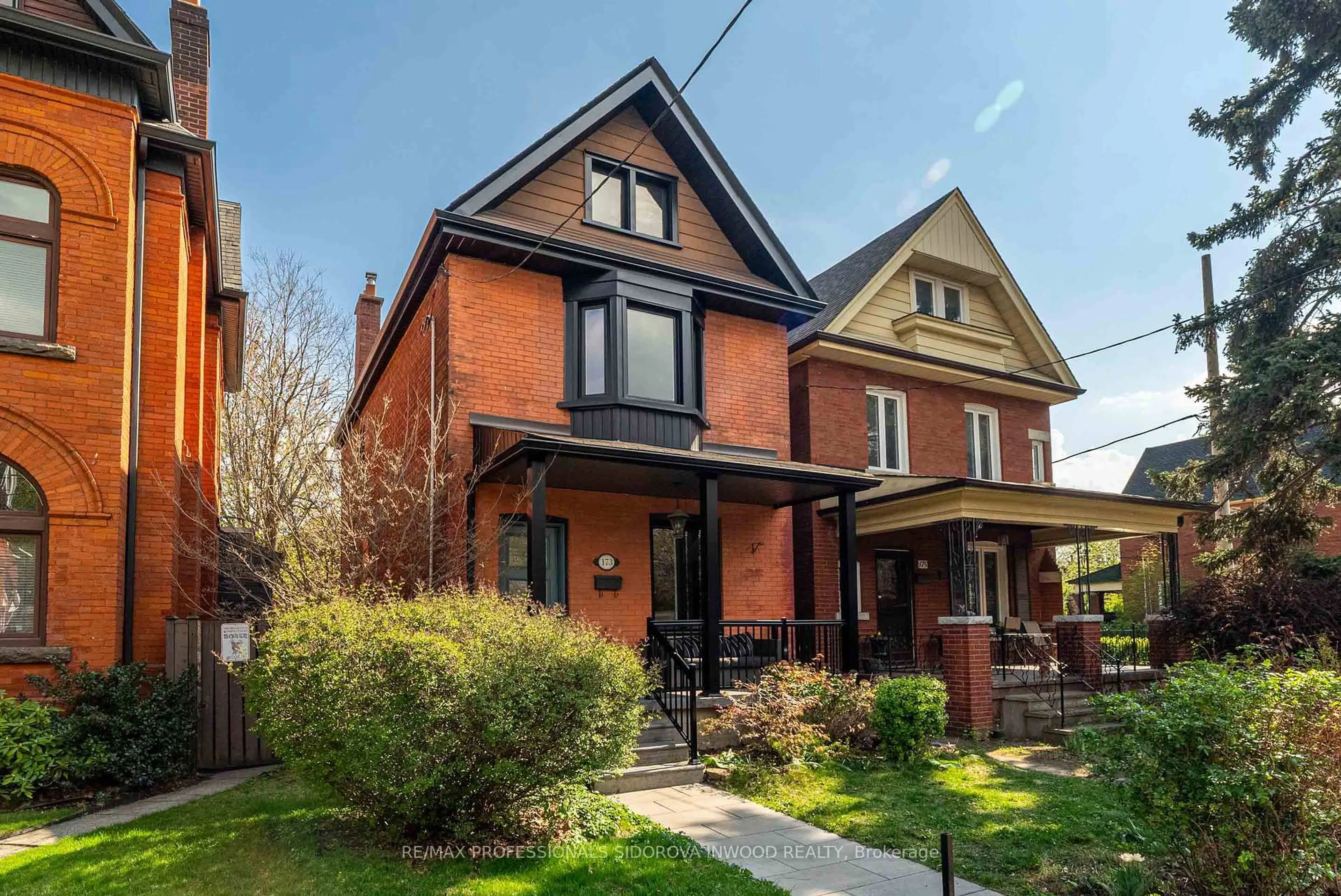 Home with brick exterior material, street for 173 St Johns Rd, Toronto Ontario M6P 1V2