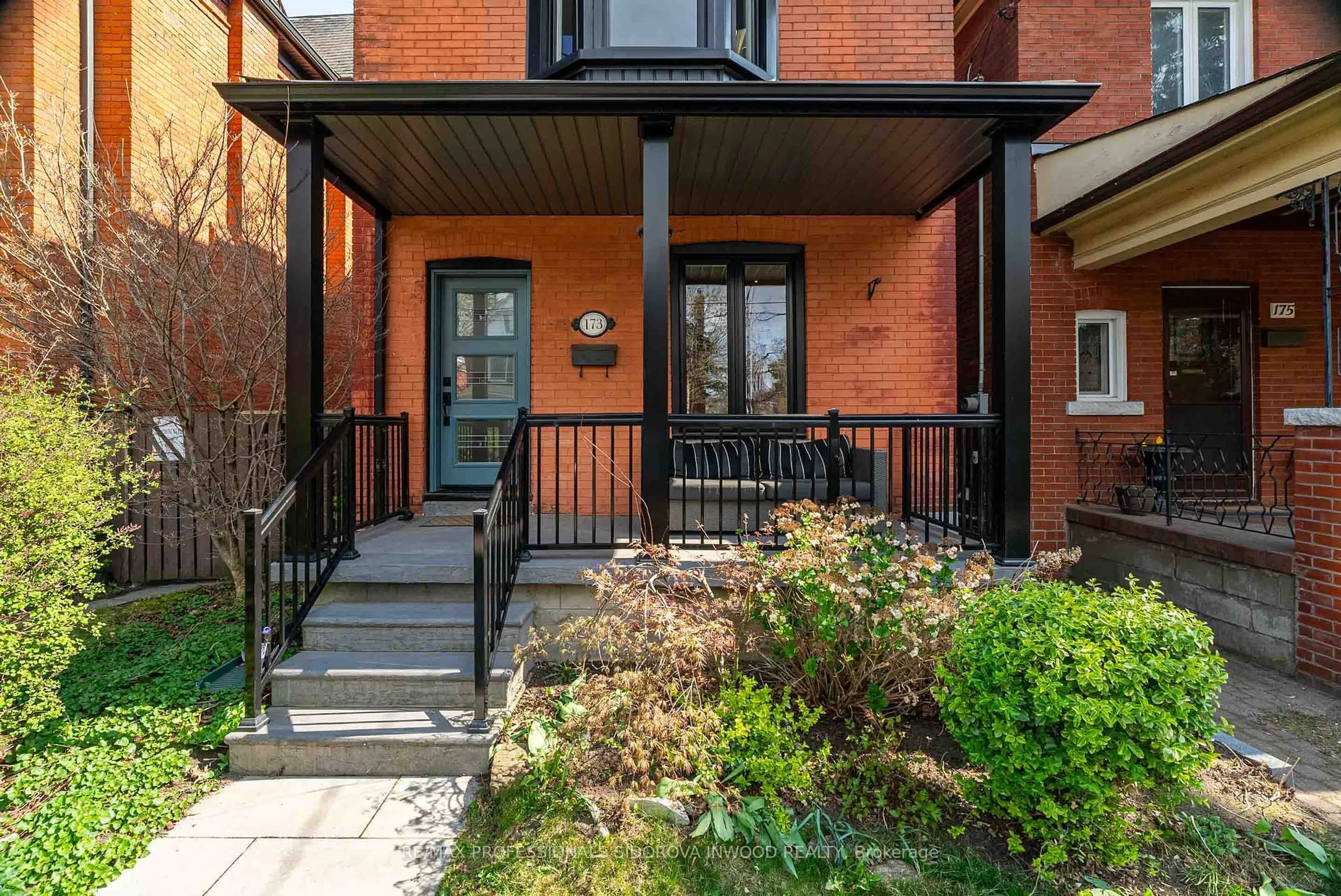 Home with brick exterior material, street for 173 St Johns Rd, Toronto Ontario M6P 1V2