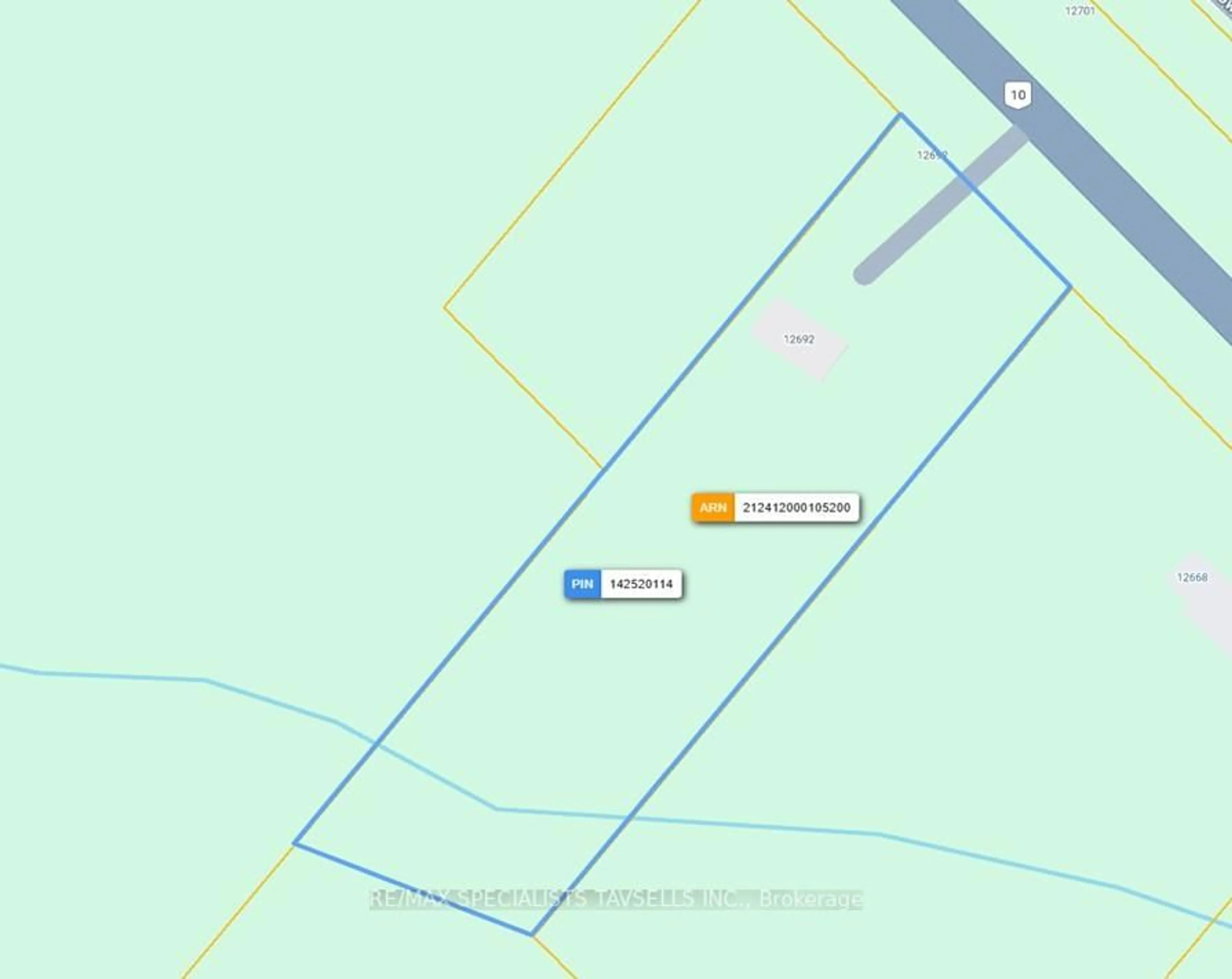 Picture of a map for 12692 Hurontario St, Caledon Ontario L7C 2B7
