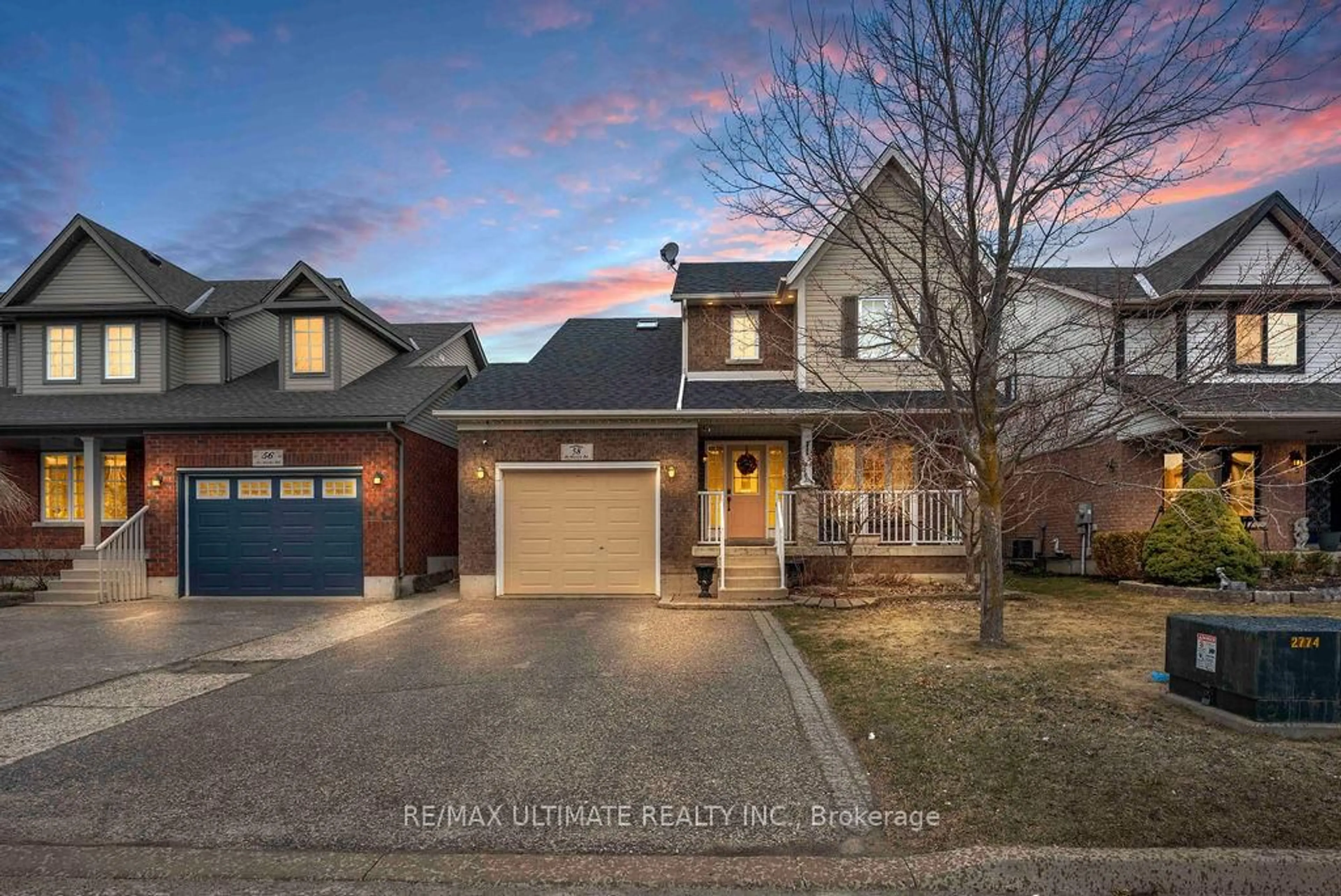 Home with brick exterior material, street for 58 McMaster Rd, Orangeville Ontario L9W 5K8