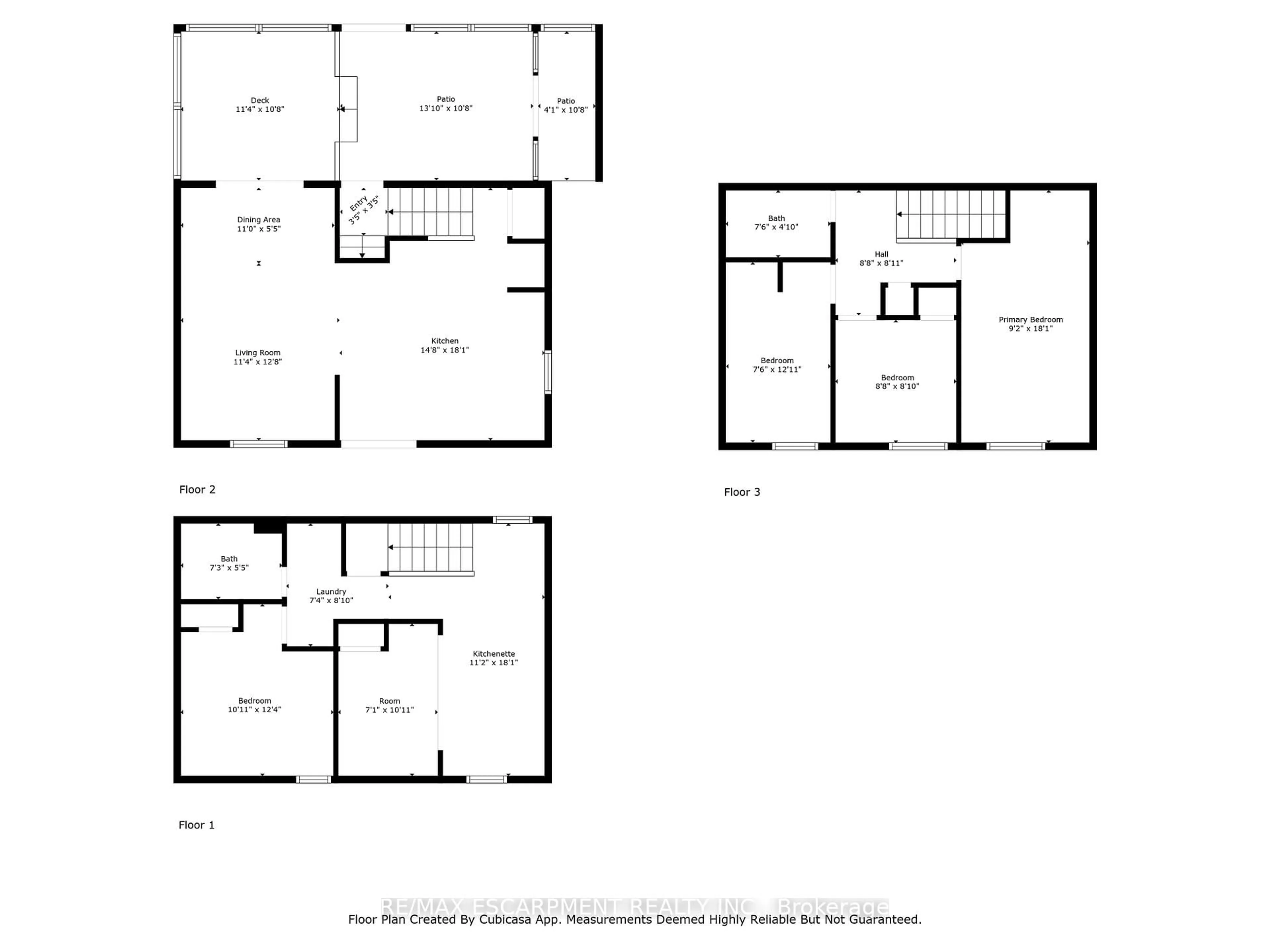 Floor plan for 21 Grand River Crt, Brampton Ontario L6S 2J8