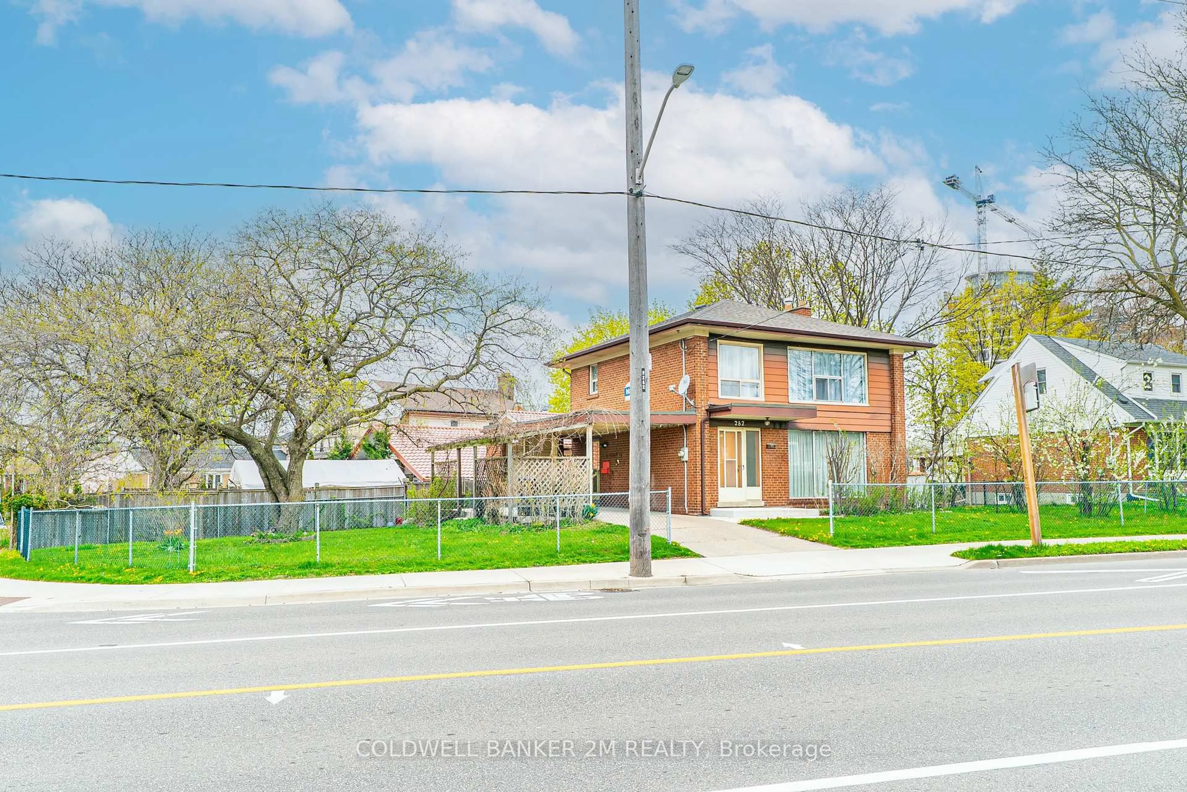 Home with brick exterior material, street for 282 The East Mall N/A, Toronto Ontario M9B 3Z3