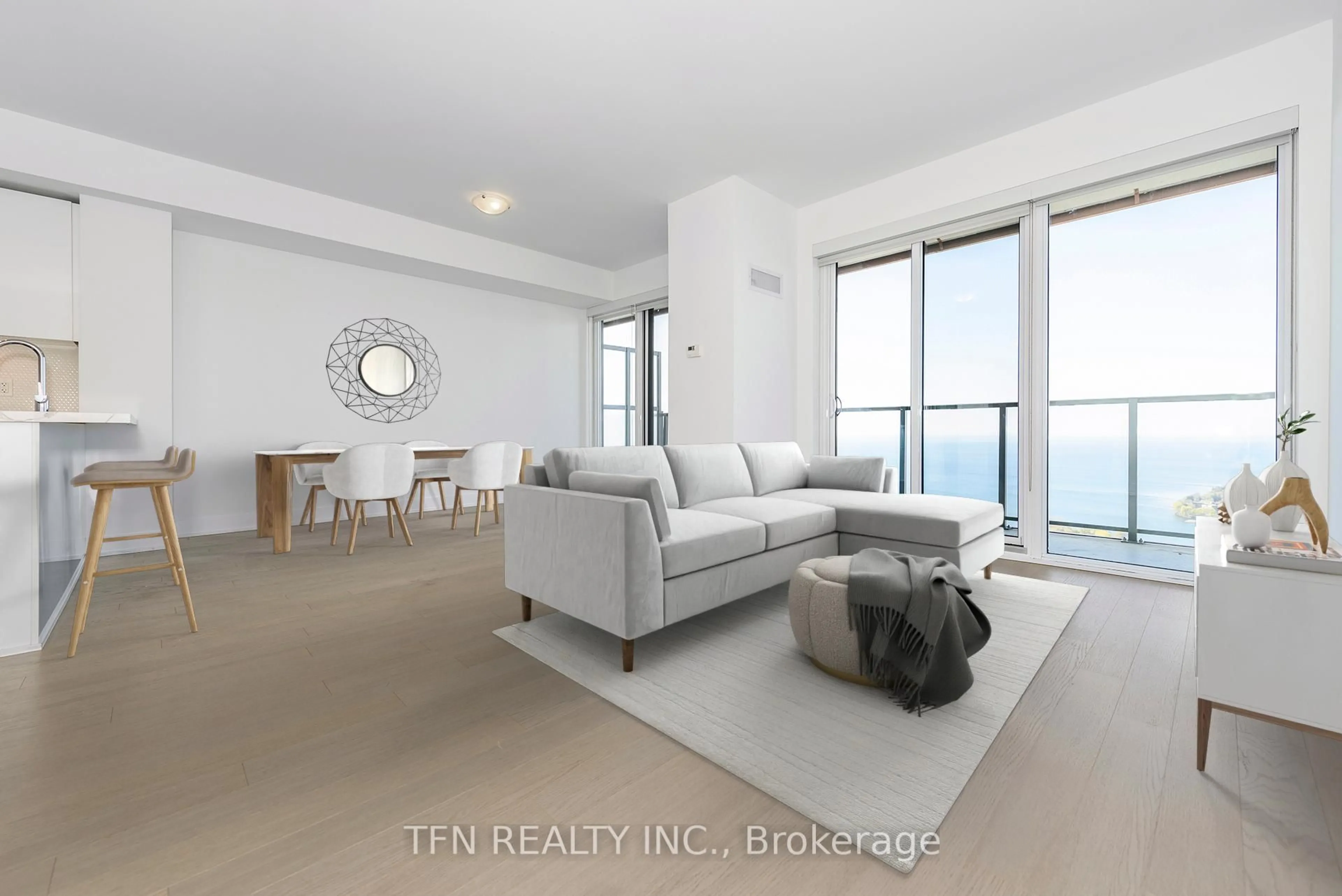 Living room with furniture, unknown for 30 Shore Breeze Dr #5708, Toronto Ontario M8V 0J1