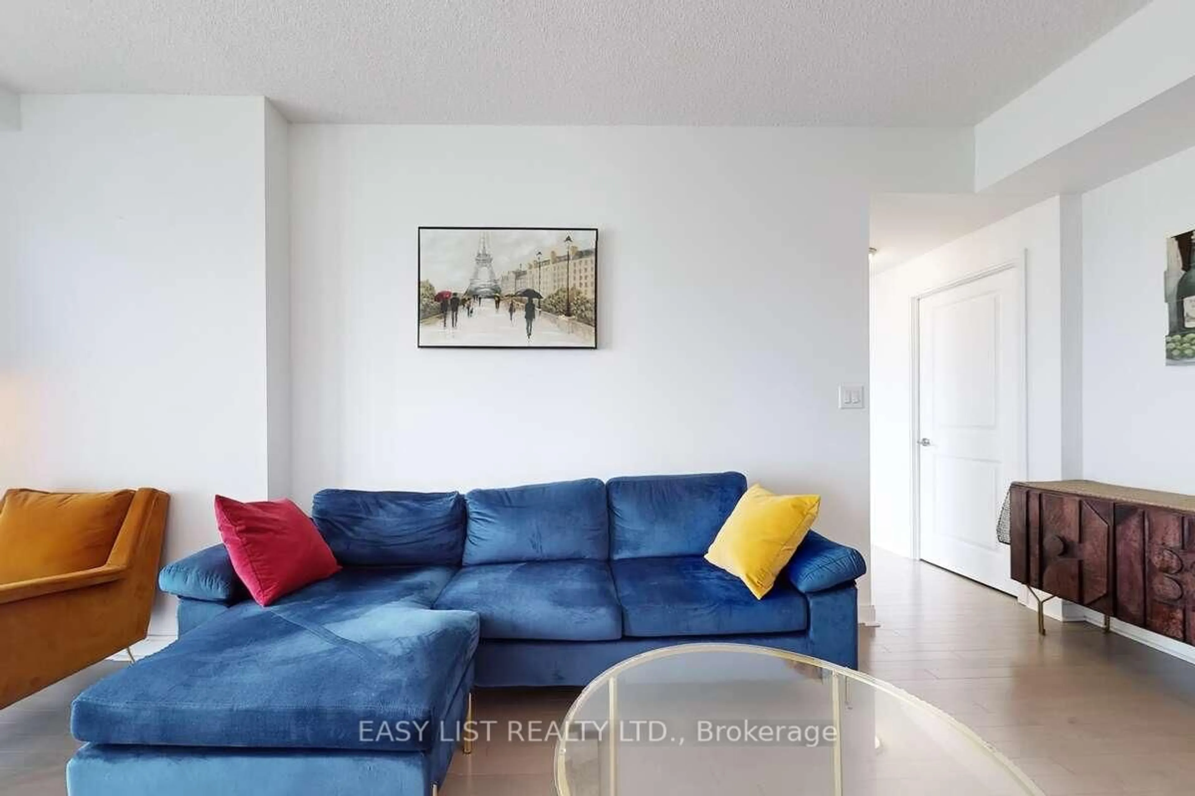 Living room with furniture, unknown for 50 Absolute Ave #3801, Mississauga Ontario L4Z 0A8