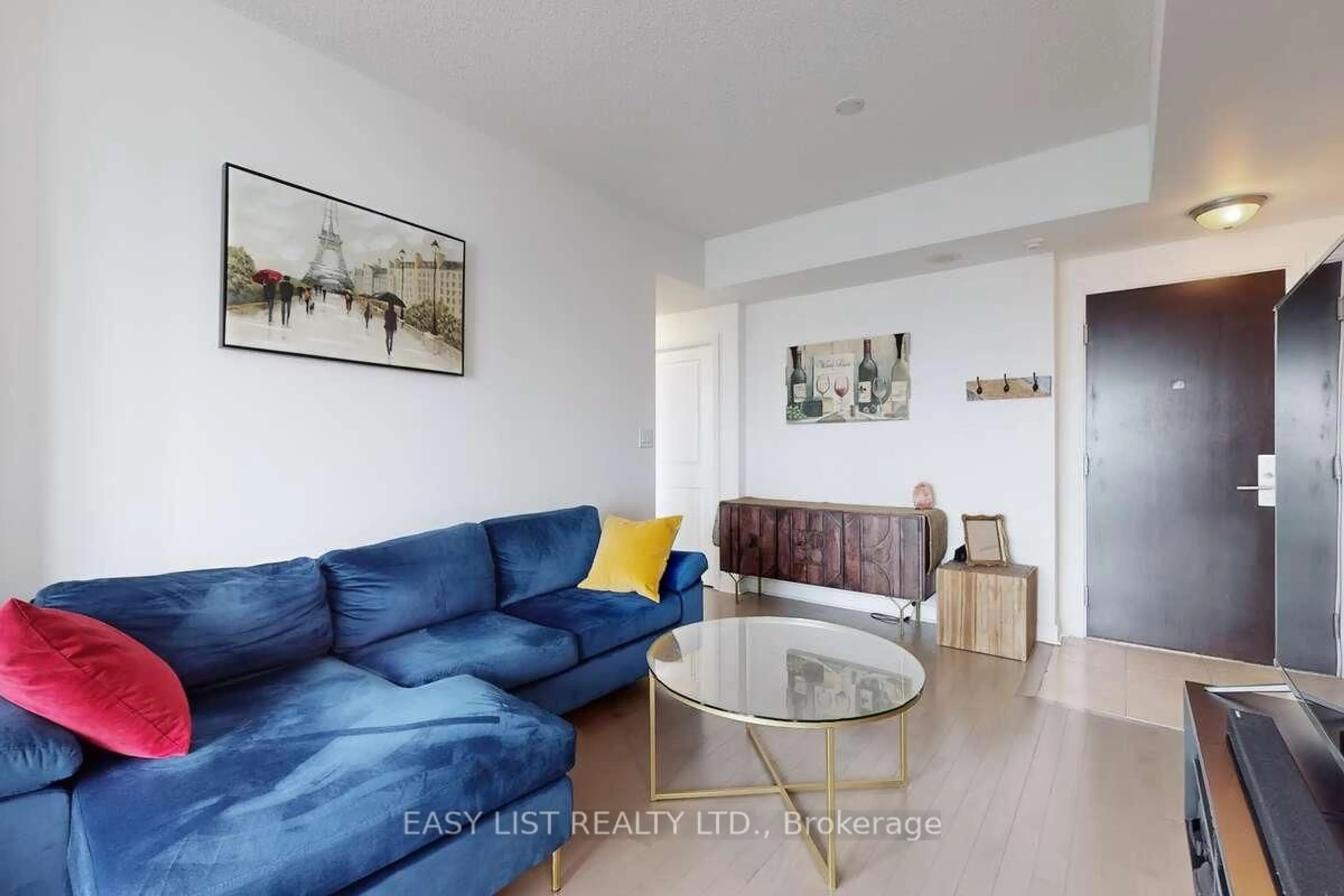 Living room with furniture, unknown for 50 Absolute Ave #3801, Mississauga Ontario L4Z 0A8
