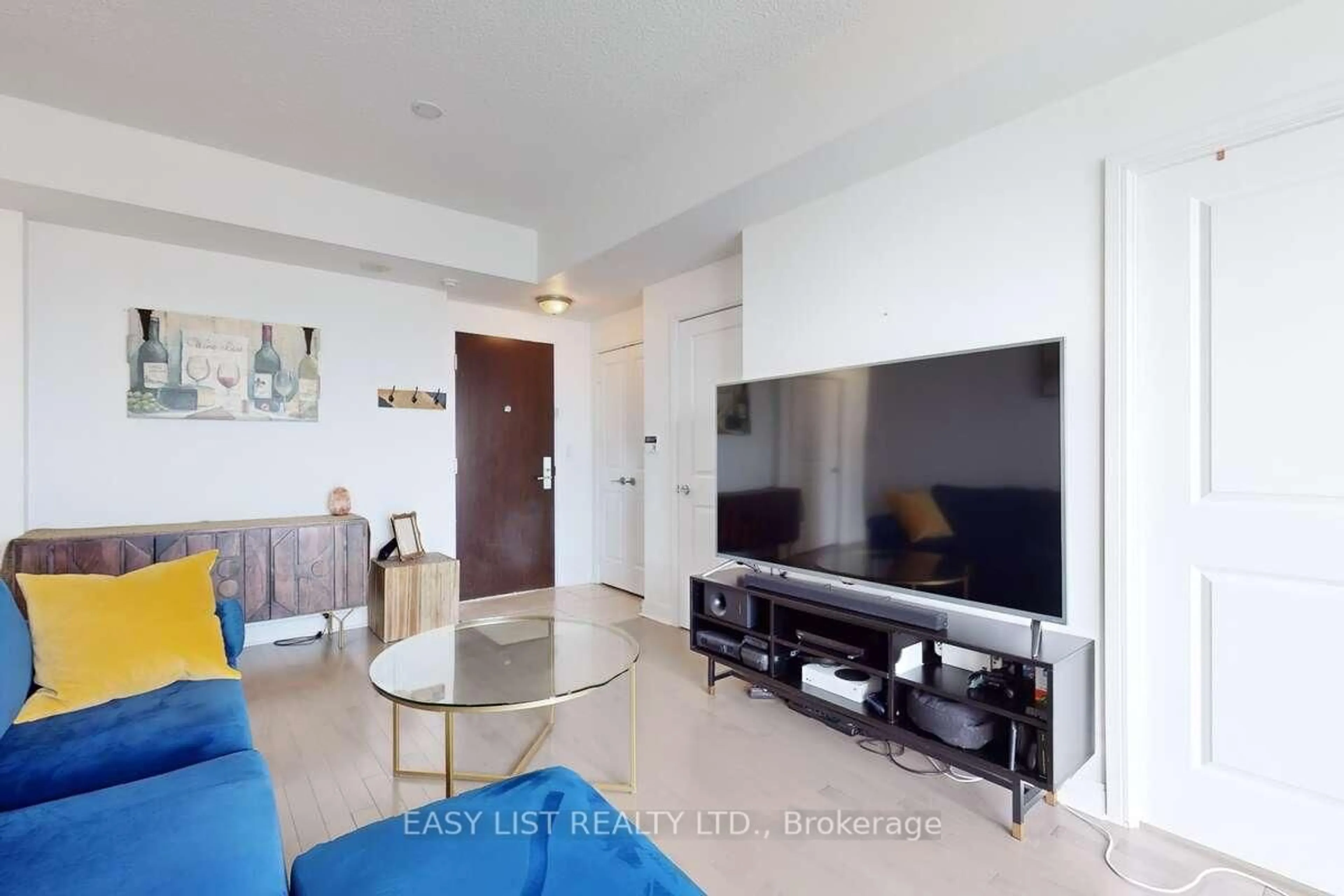 Living room with furniture, unknown for 50 Absolute Ave #3801, Mississauga Ontario L4Z 0A8