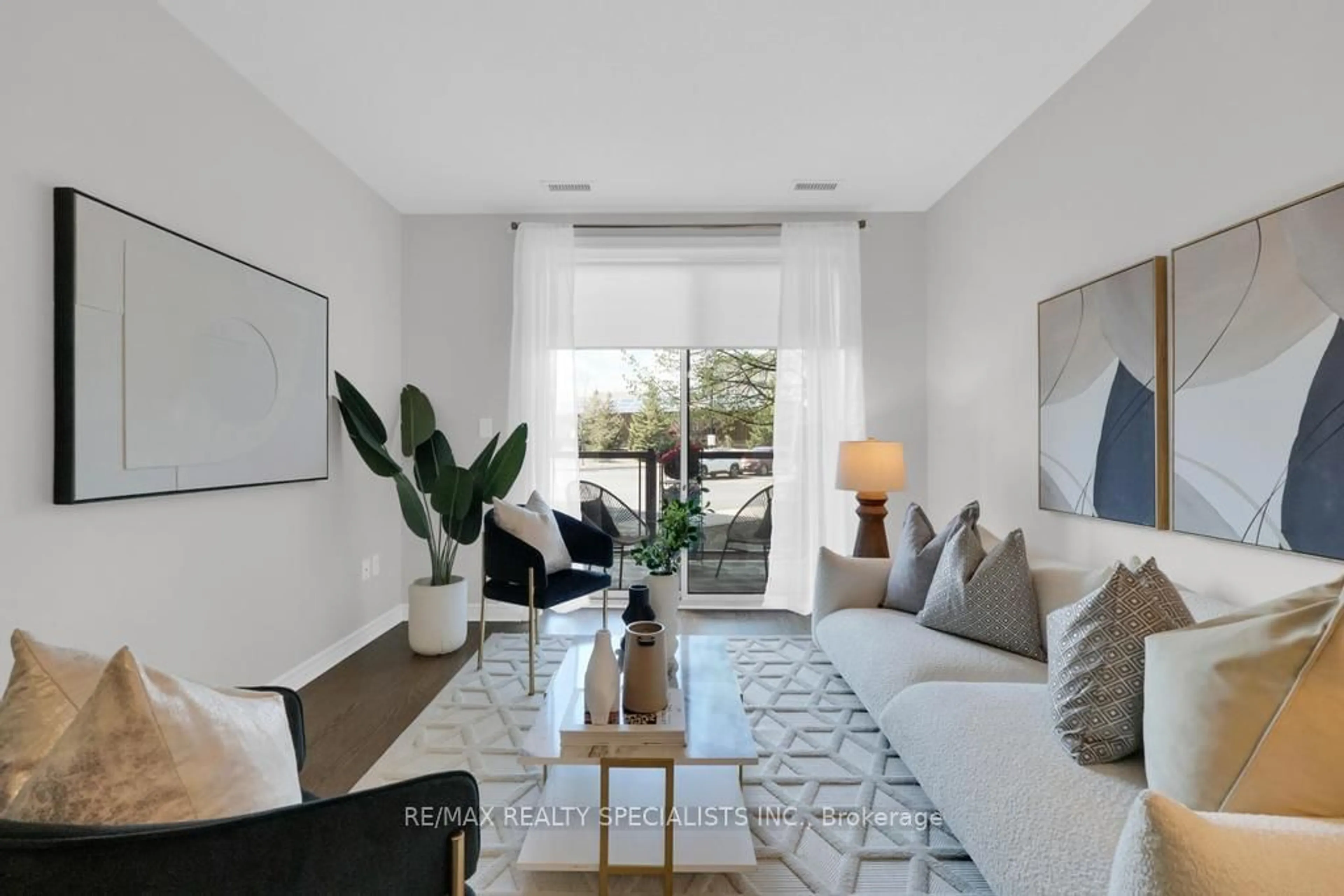 Living room with furniture, unknown for 383 Main St #103, Milton Ontario L9T 8K8