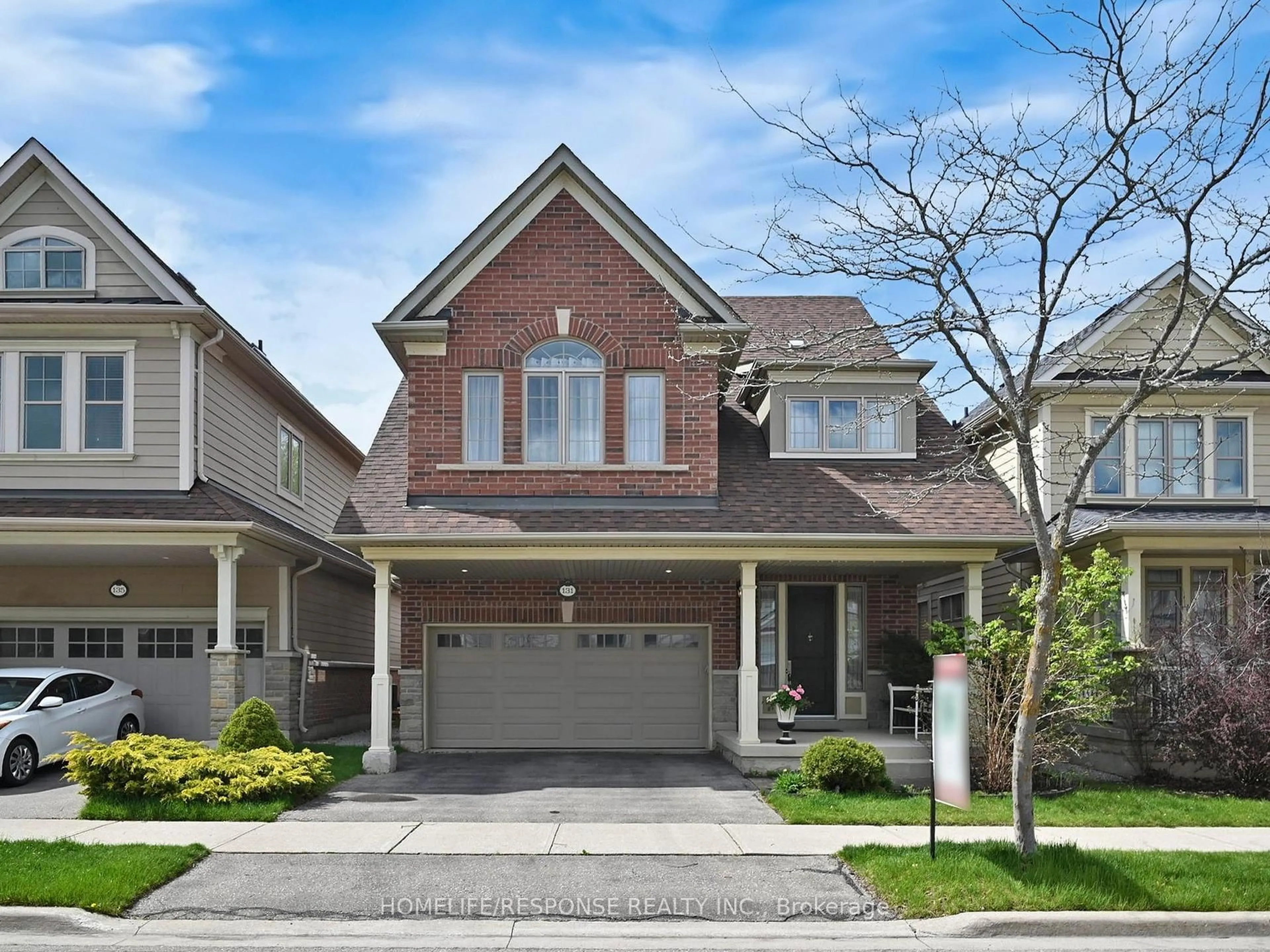 Home with brick exterior material, street for 131 KENDALL Dr, Milton Ontario L9T 0S1