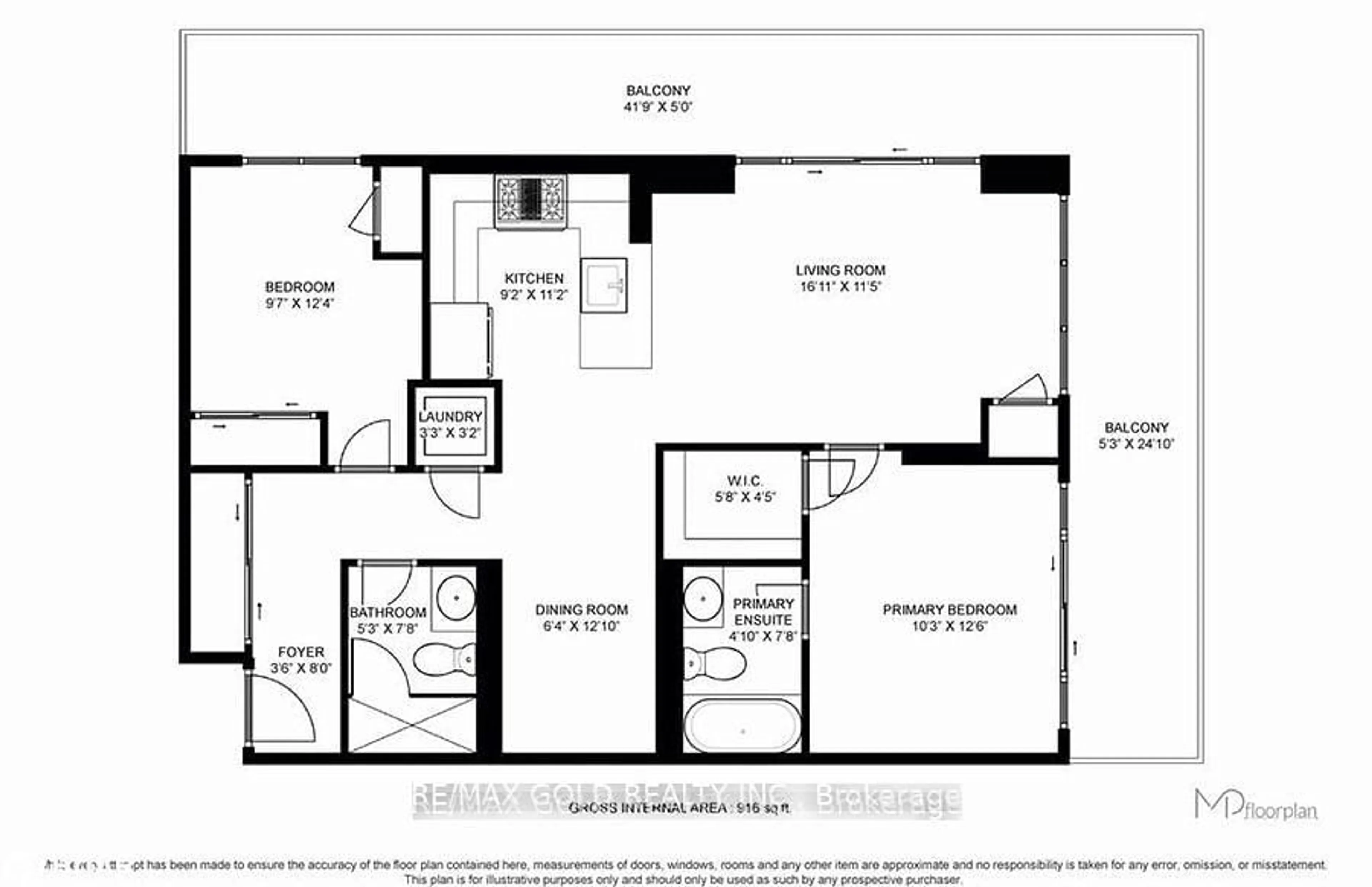 Floor plan for 4633 Glen Erin Dr #1709, Mississauga Ontario L5M 0Y6