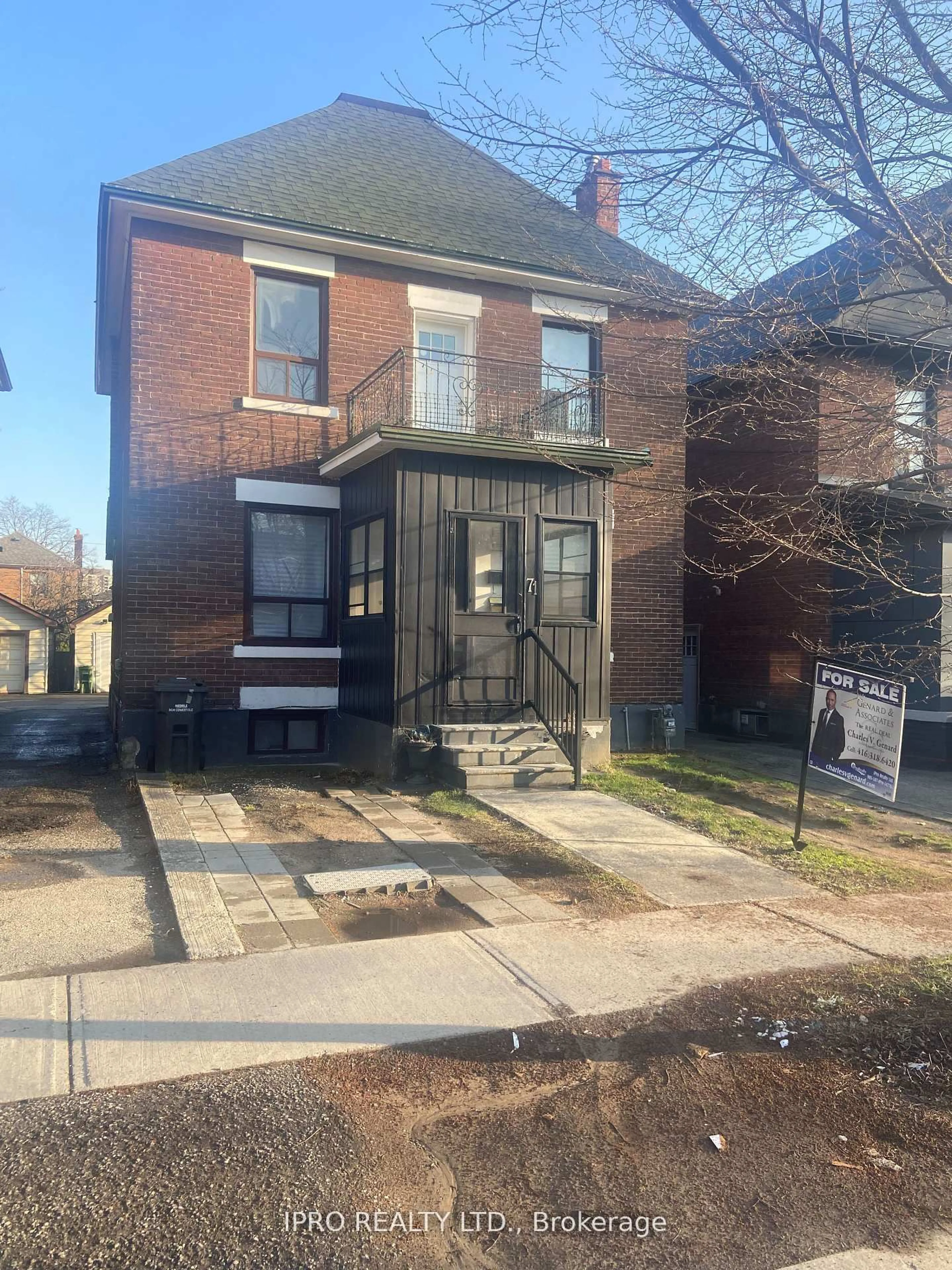 Home with brick exterior material, street for 71 Clouston Ave, Toronto Ontario M9N 1A8