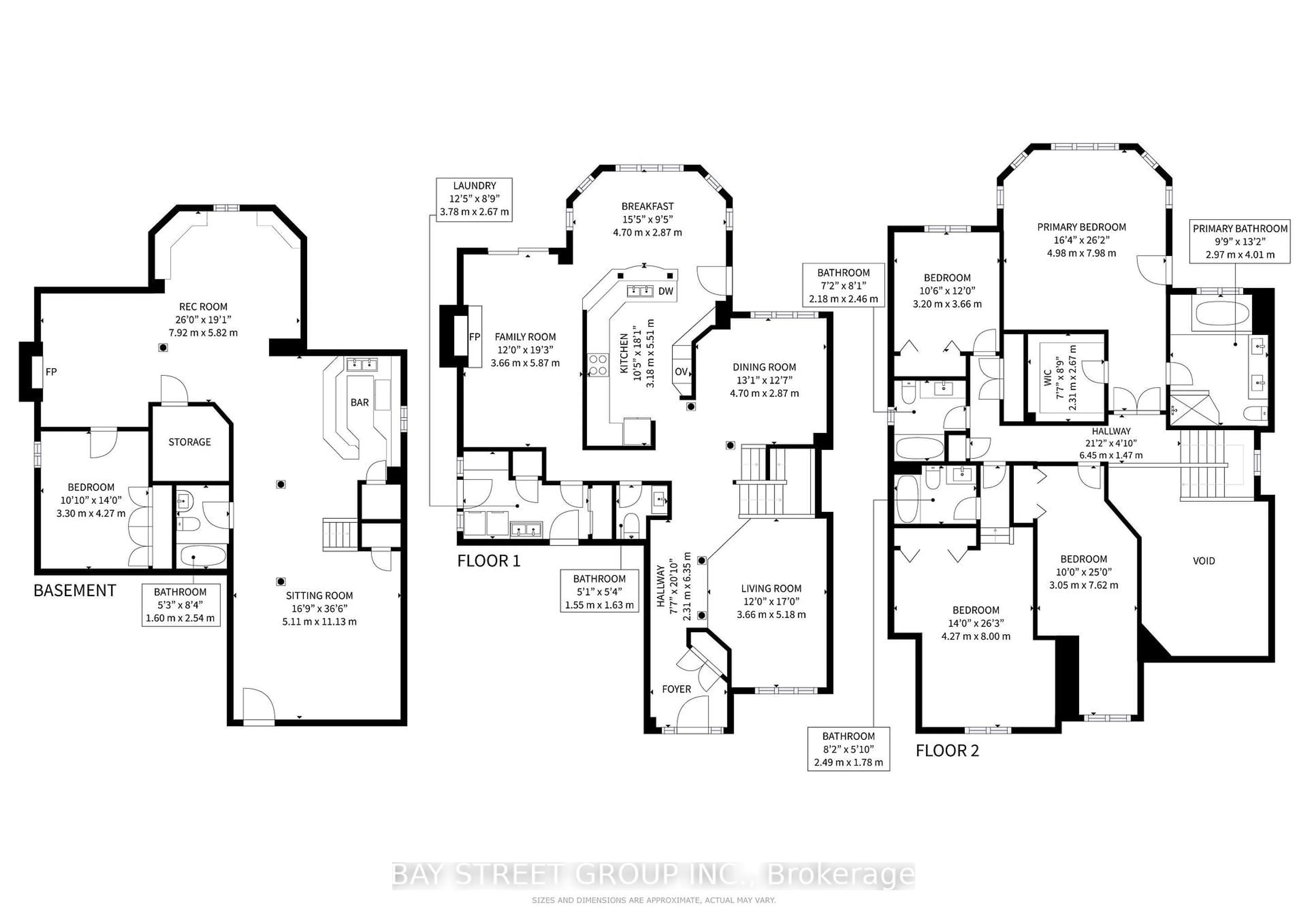 Floor plan for 5359 Ruperts Gate Dr, Mississauga Ontario L5M 5C4