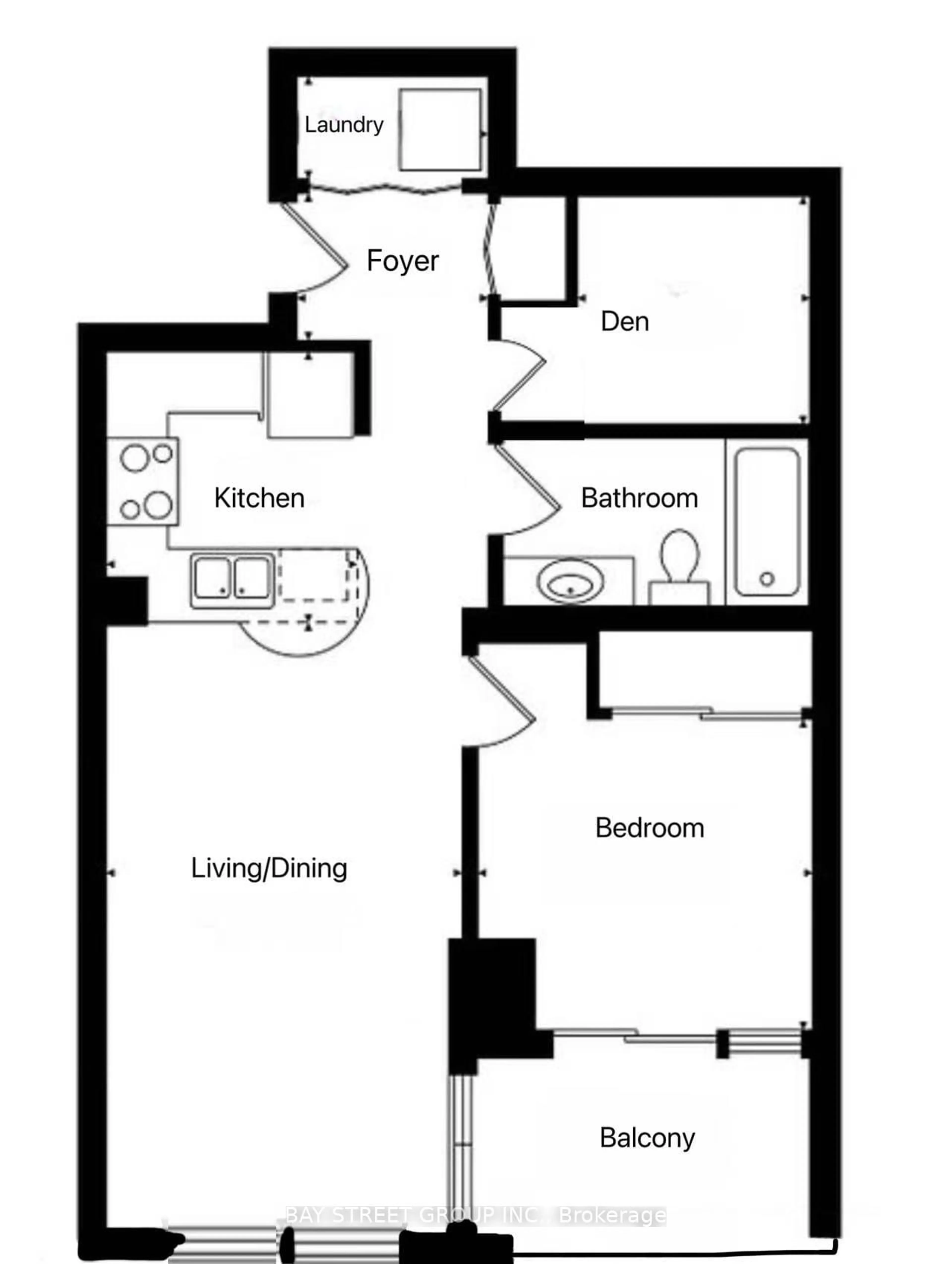 Floor plan for 4080 Living Arts Dr #1007, Mississauga Ontario L5B 4M8