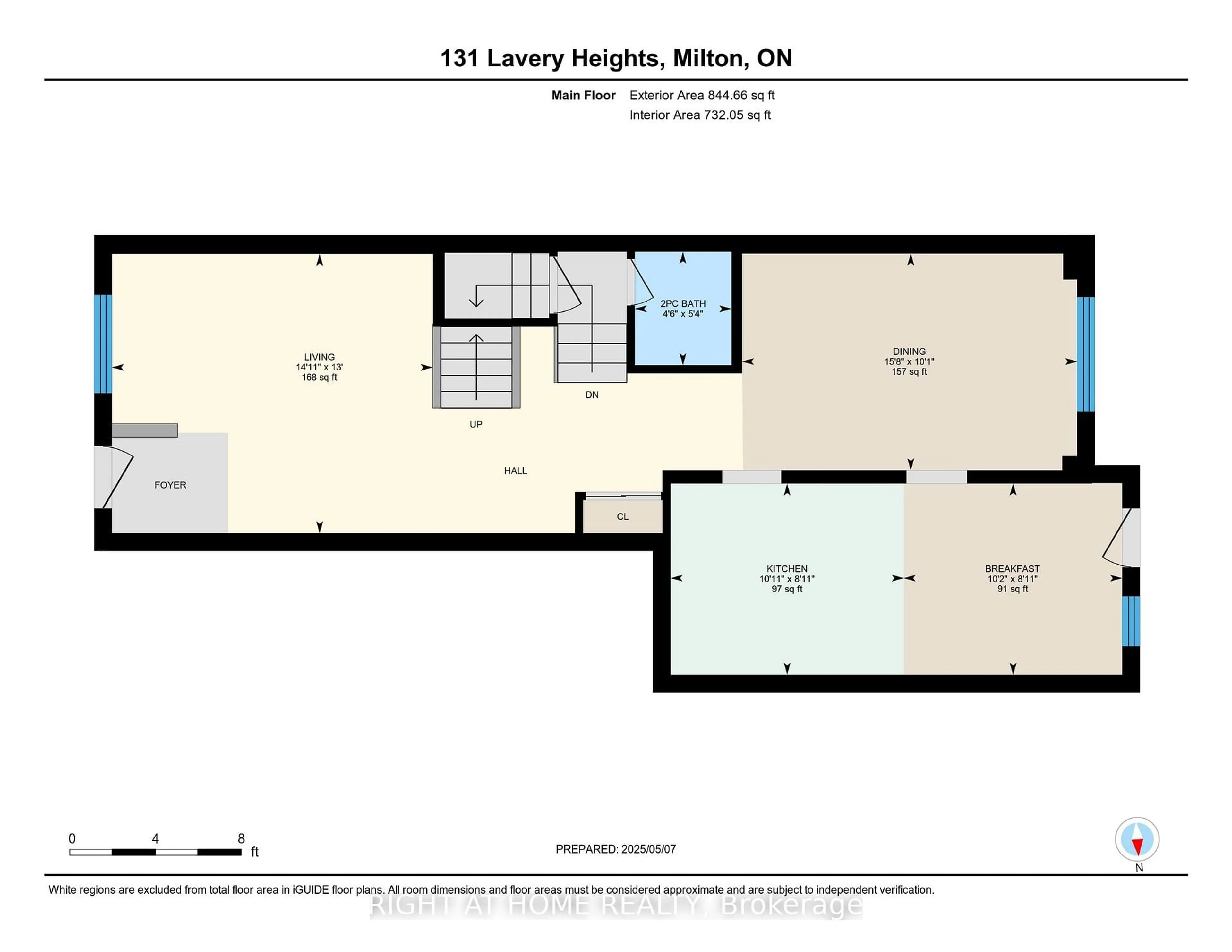 Floor plan for 131 Lavery Hts, Milton Ontario L9T 0V4